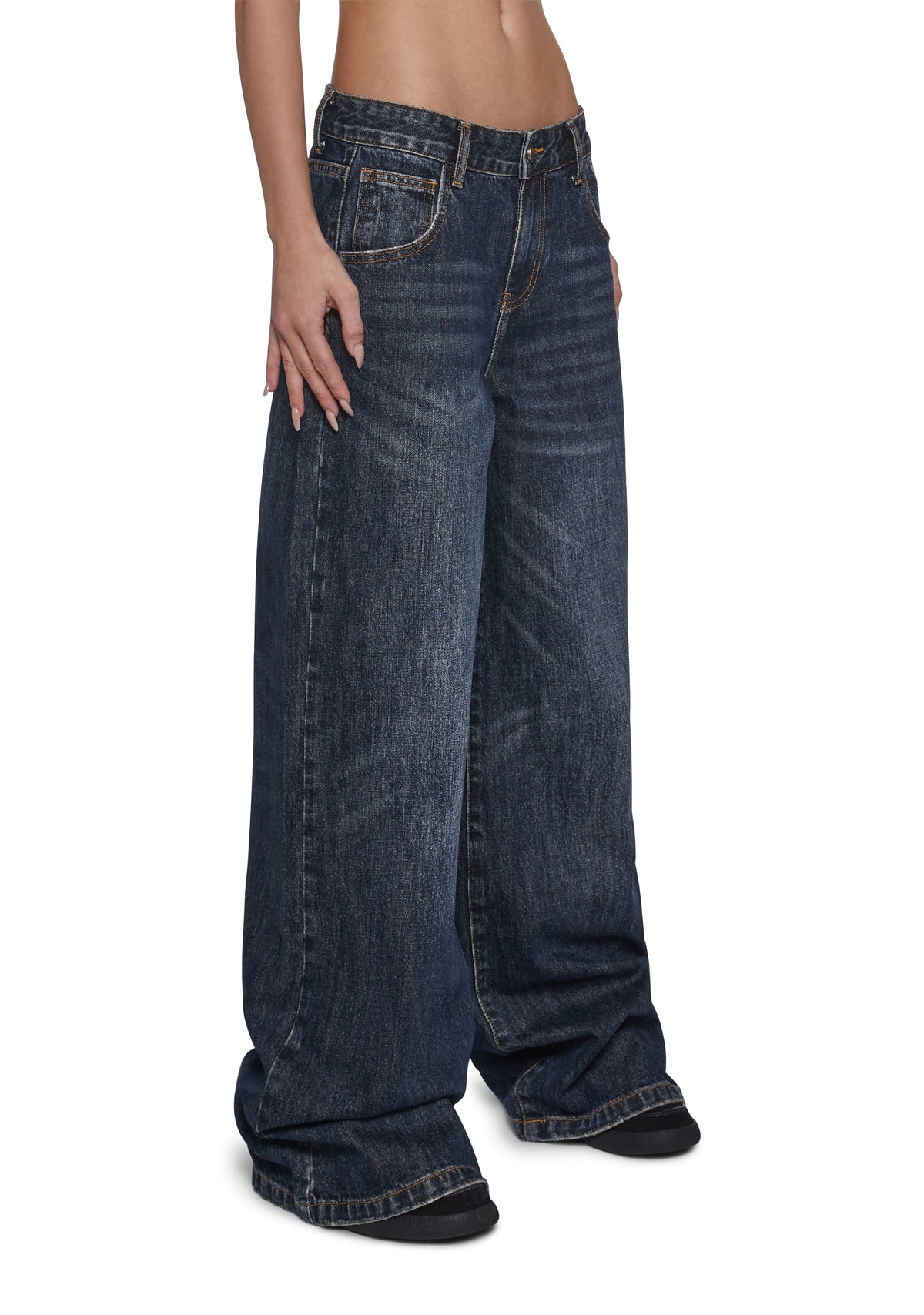 Sinful Attitude Wide Leg Jeans - Playboy