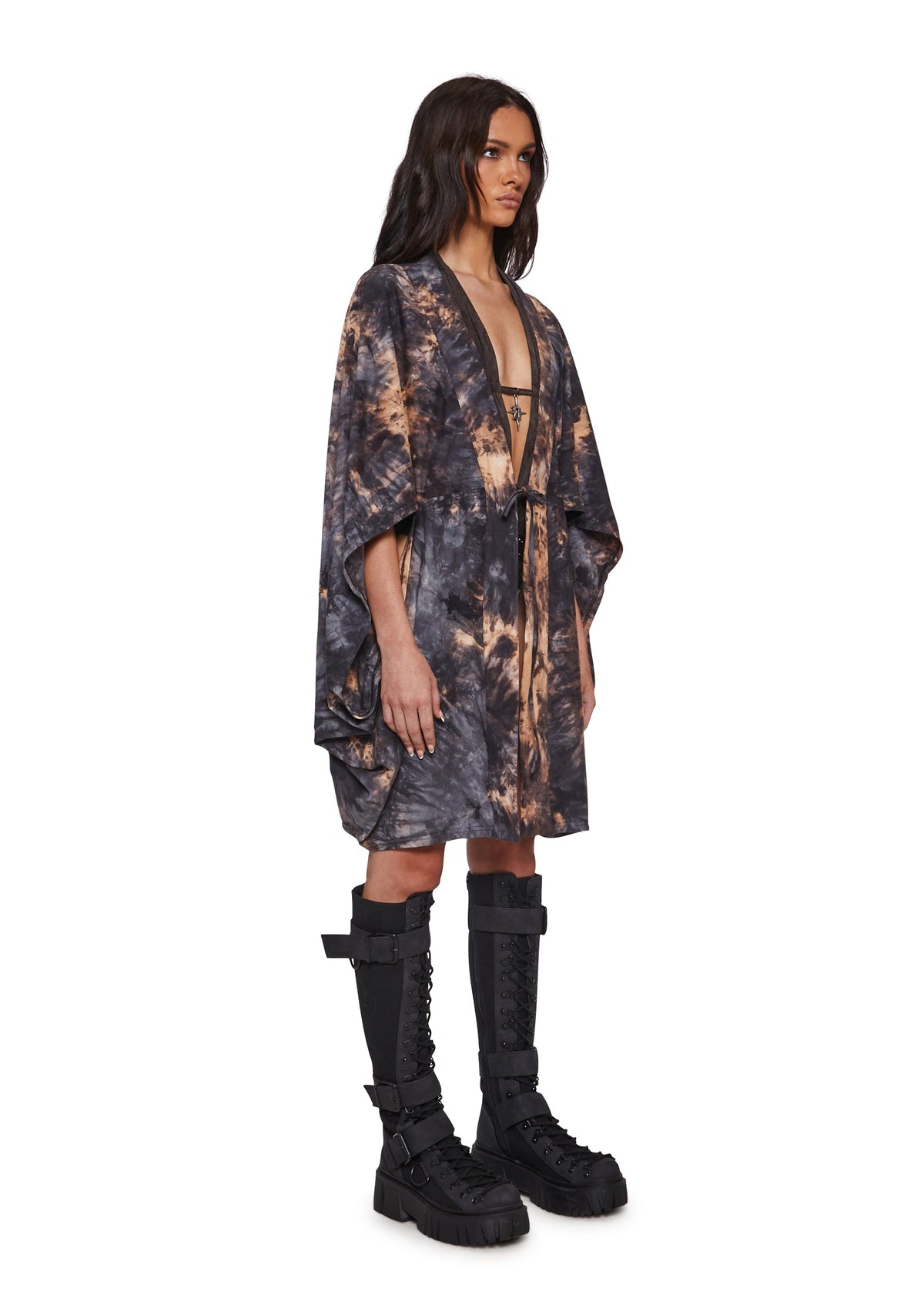 Summon The Elements Tie Dye Wrap Poncho