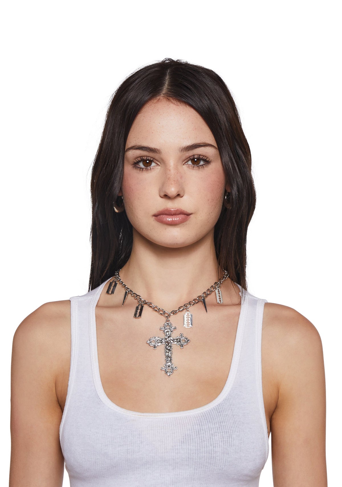 Goth Cross Necklace