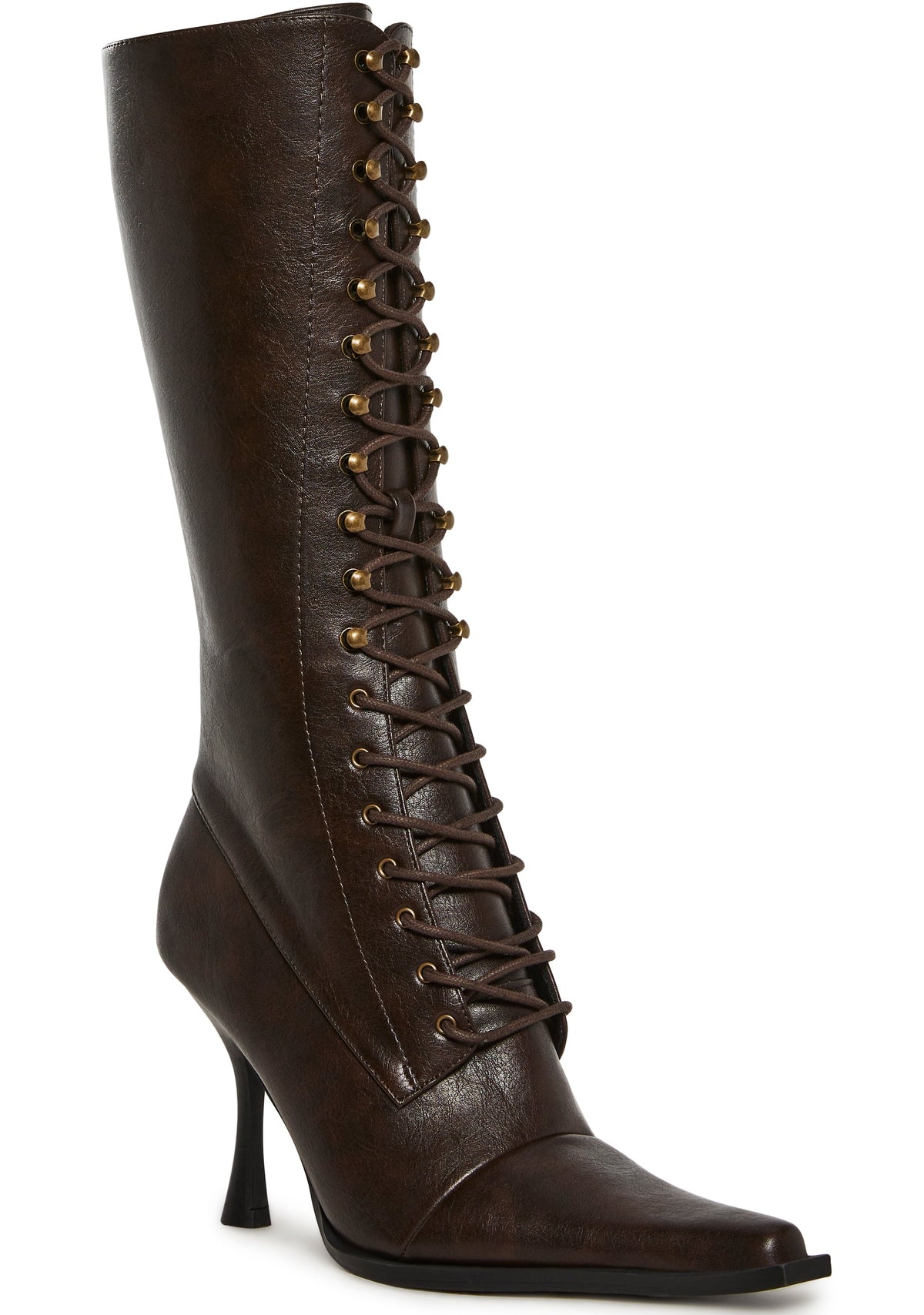 Tricks And Trials Lace Up Boots - Brown