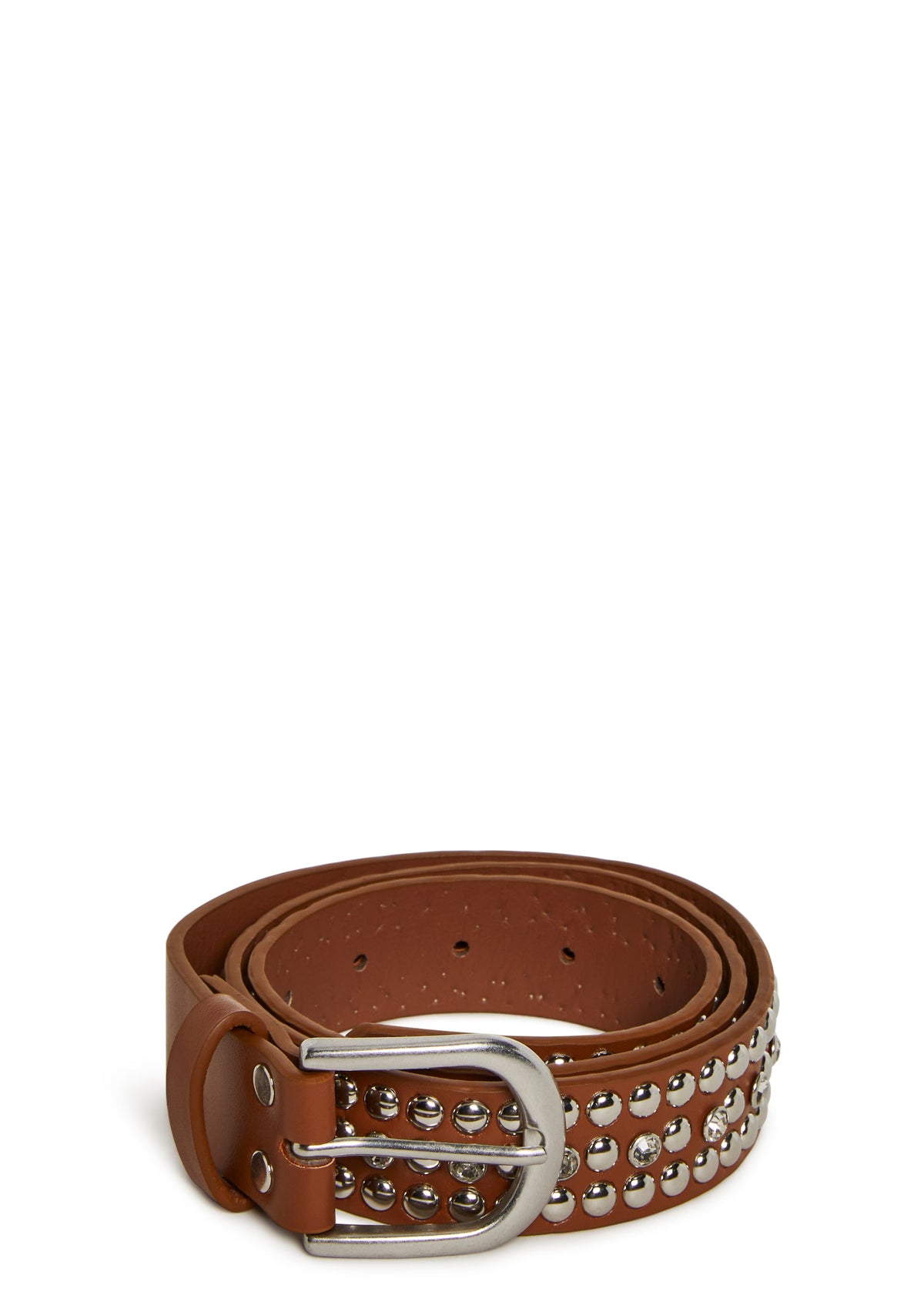 Music Choice Studded Belt - Brown