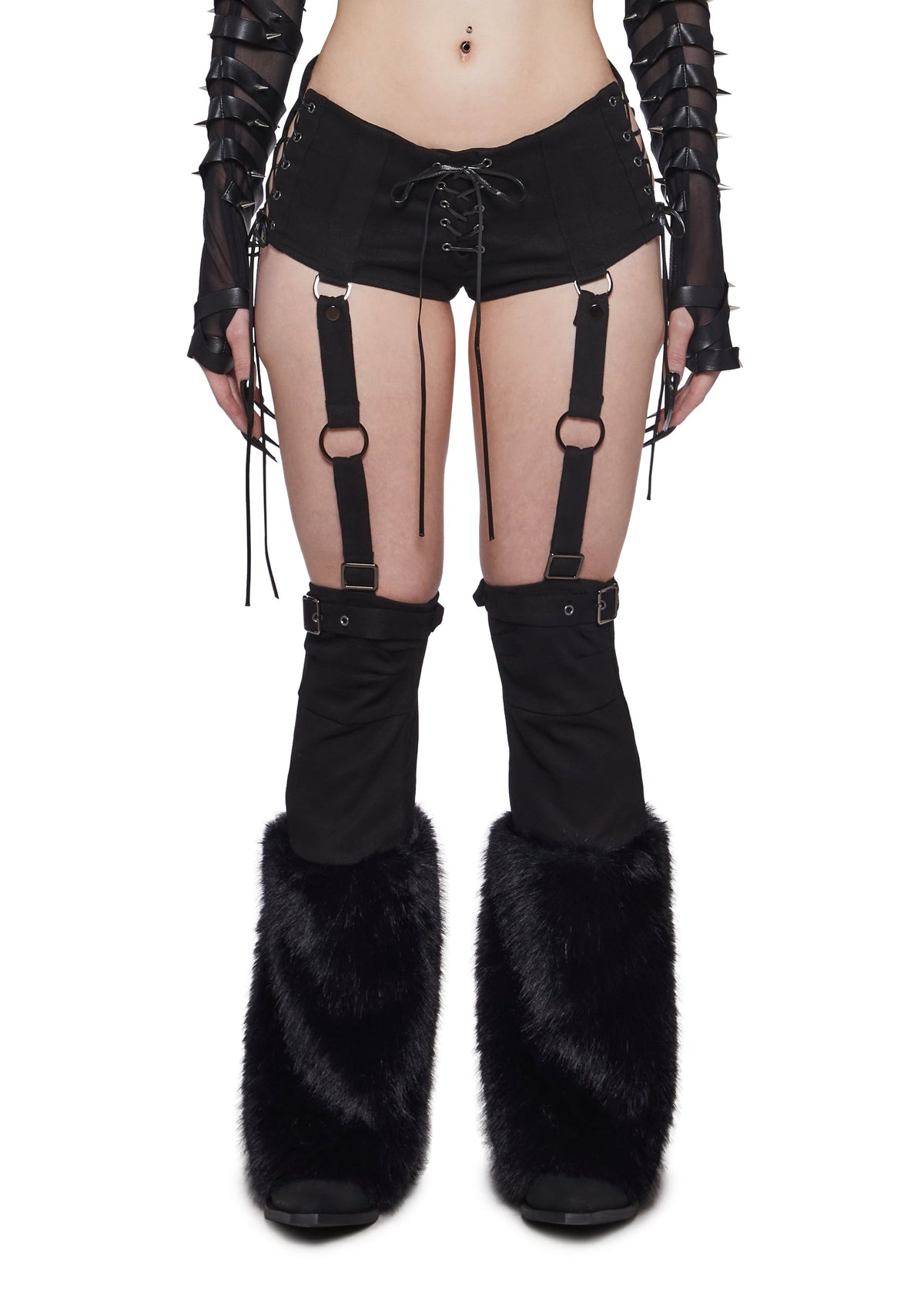 Cuddle Crusade Shorts With Fur Chaps