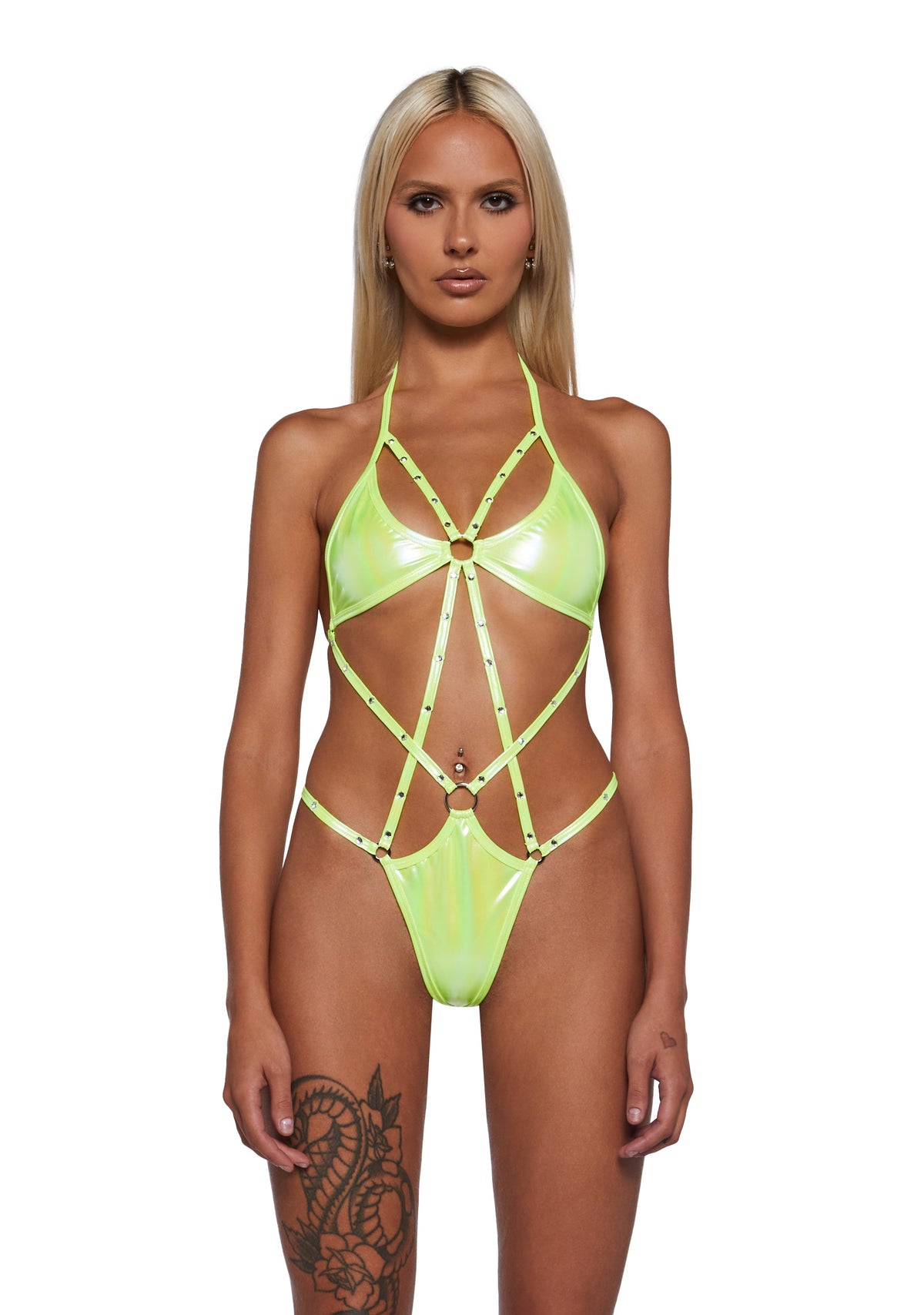Hold Me Strappy Romper - Yellow