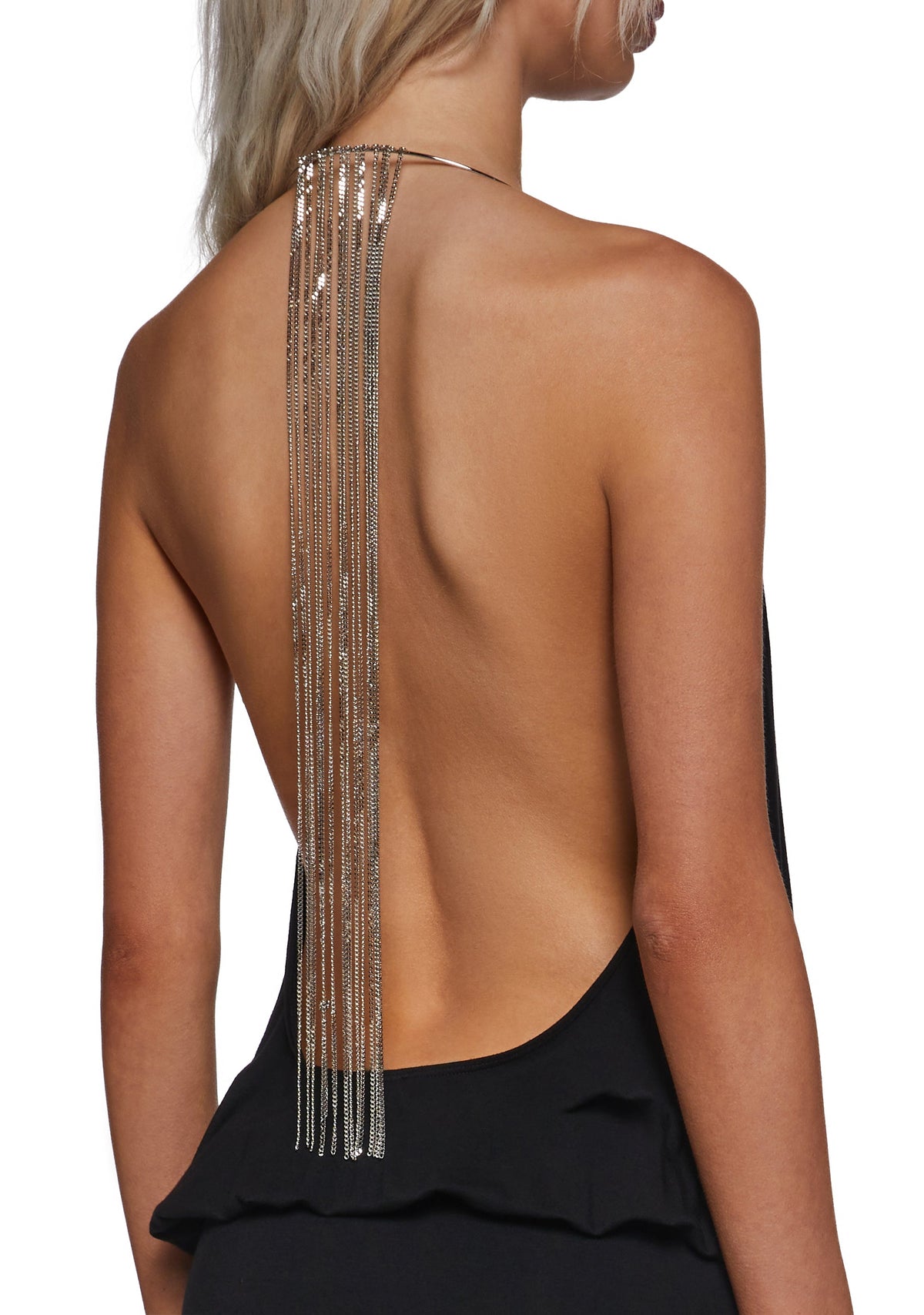 Dance Cascade Halter Dress