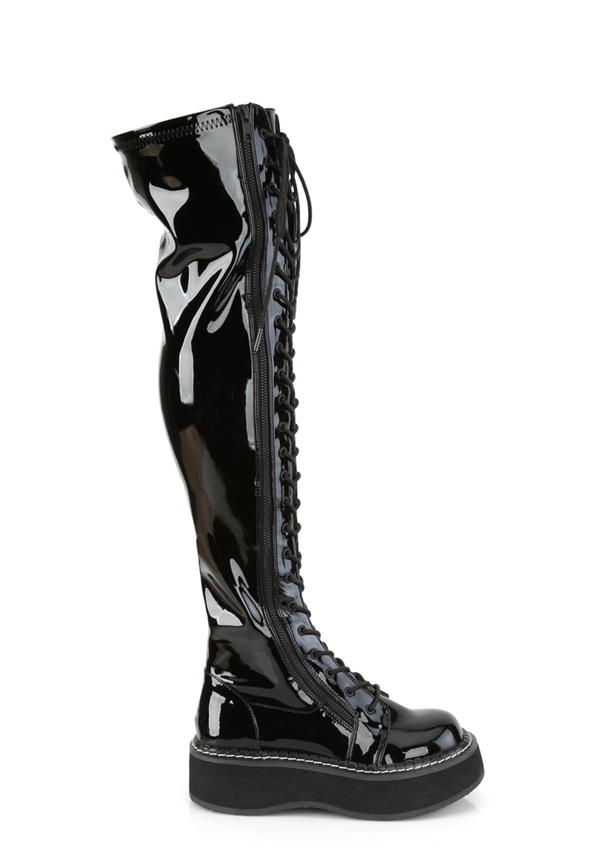 Emily-375 Platform Thigh High Boots