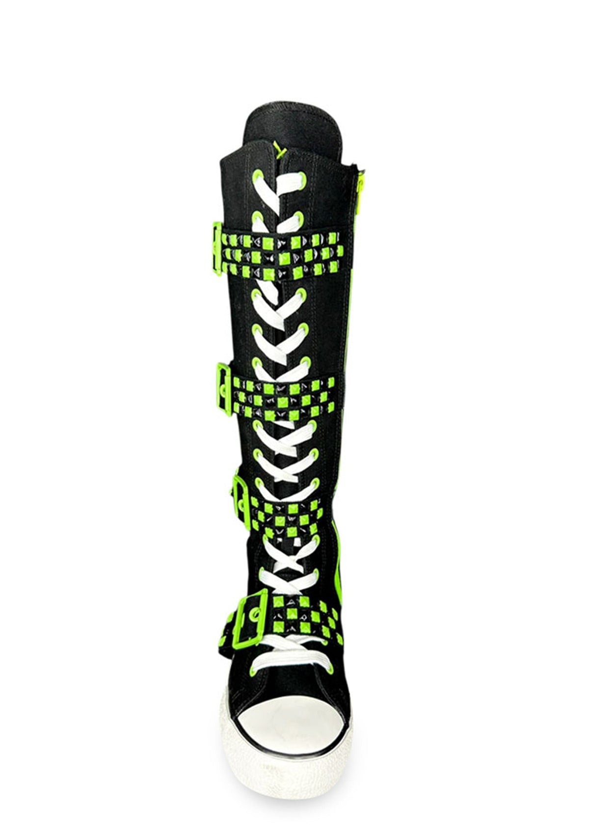 Rawr XD Stud Knee High Sneakers - Green