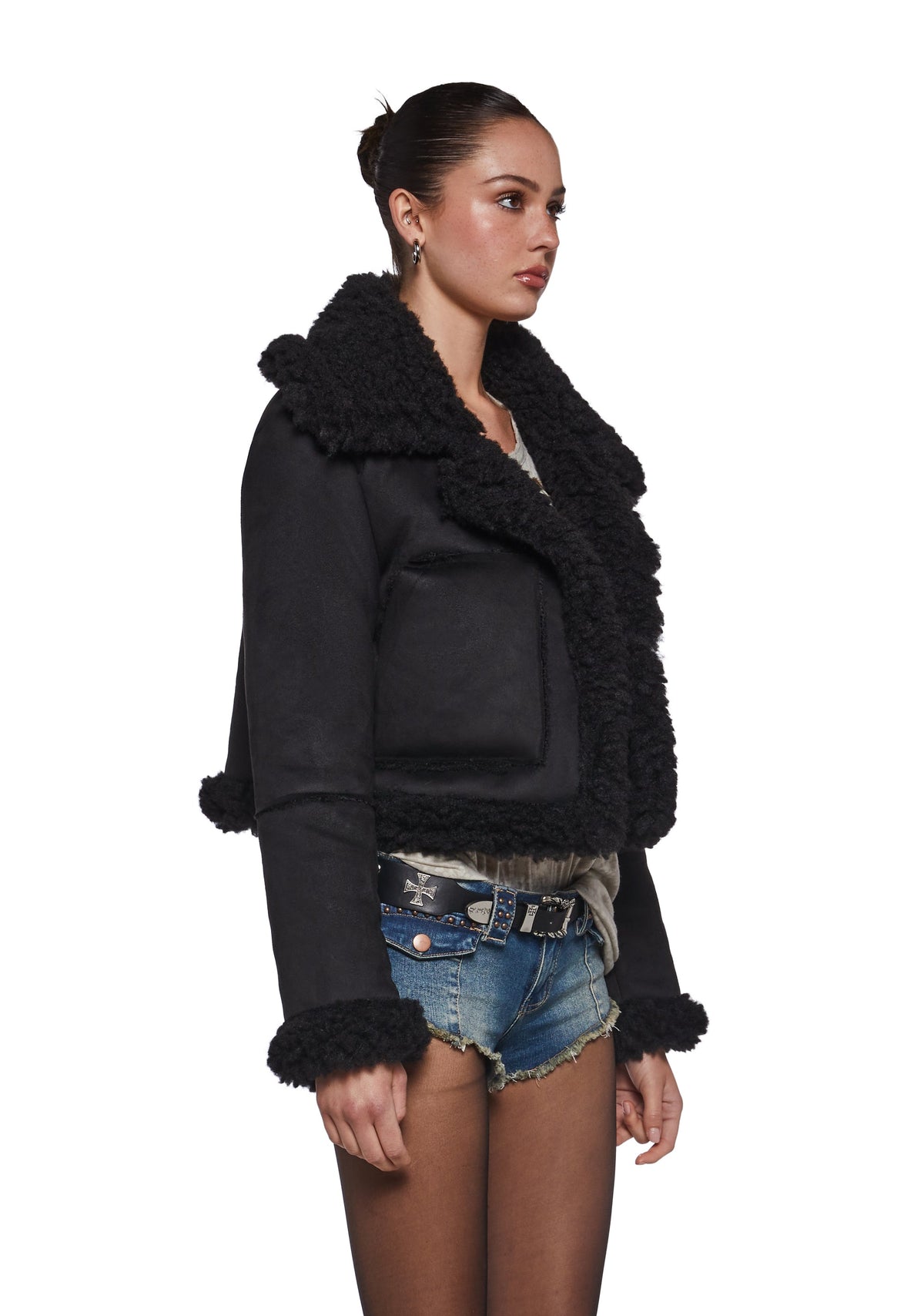 Shrouded Secrets Cropped Coat