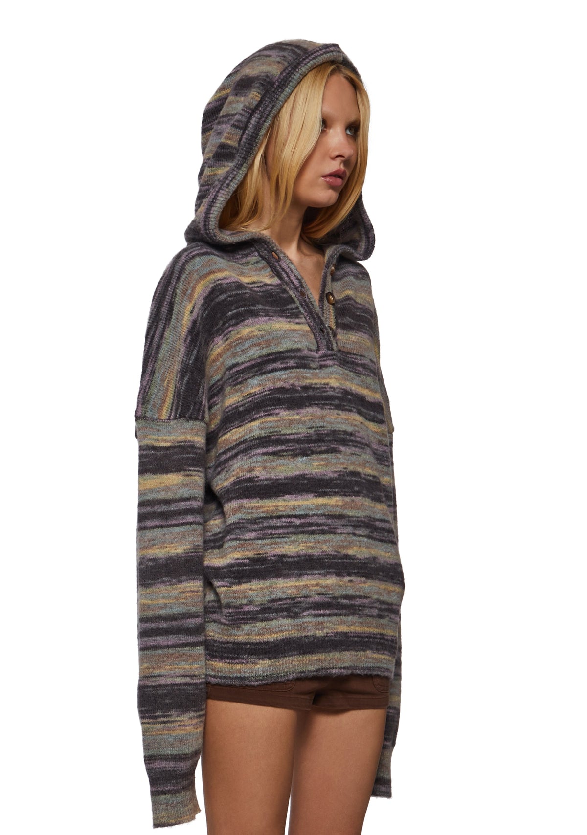 Pacific Stripe Hooded Sweater