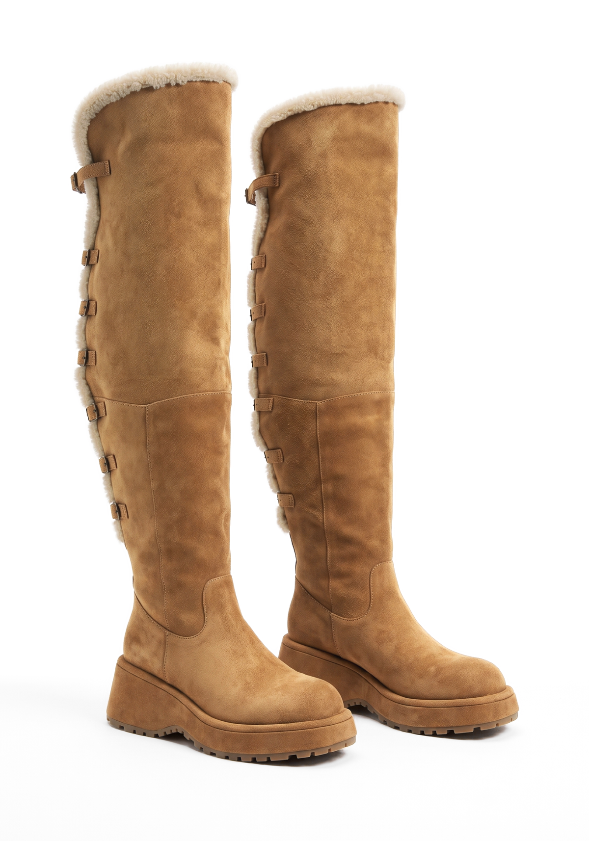 Elsa Fold Over Platform Boots