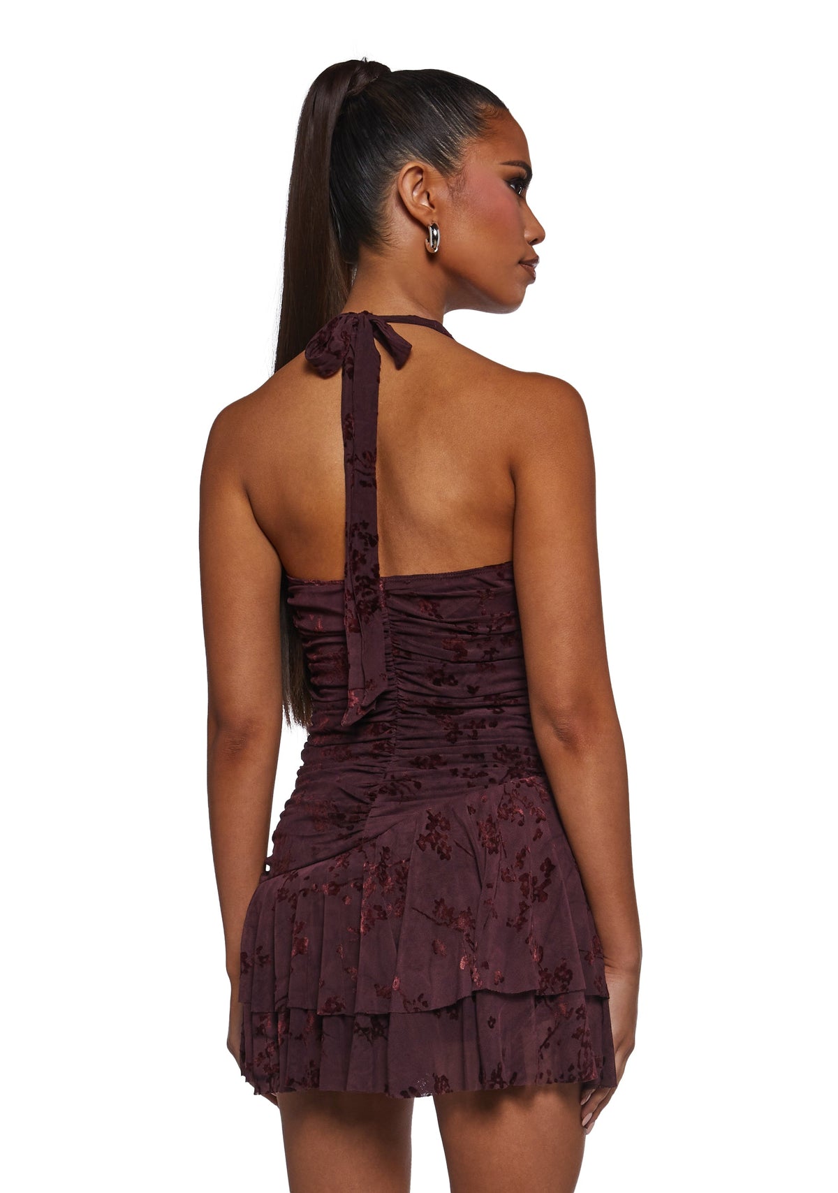 New Reign Halter Dress - Red