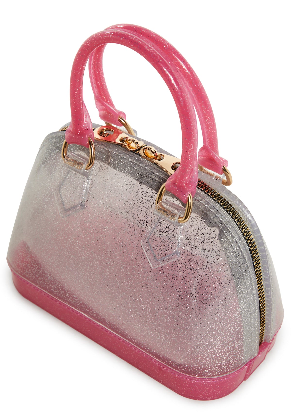 Candy Jelly Shell Handbag - Pink