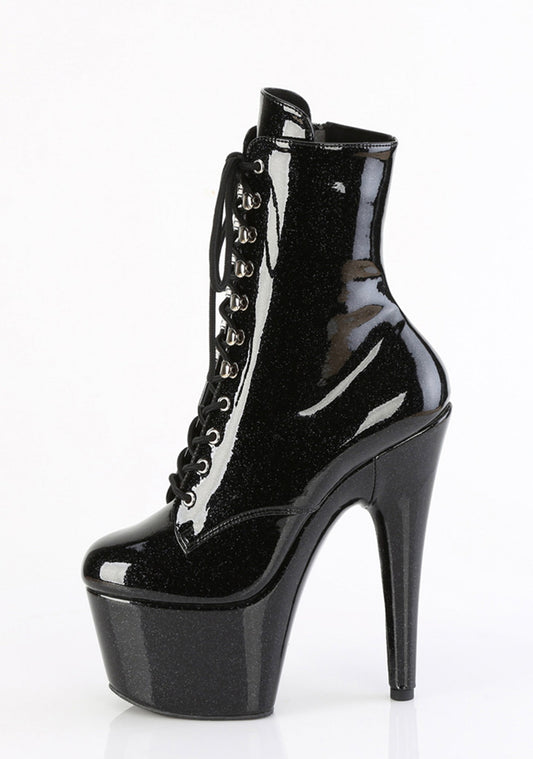 Adore-1020GP Platform Ankle Boots-Black