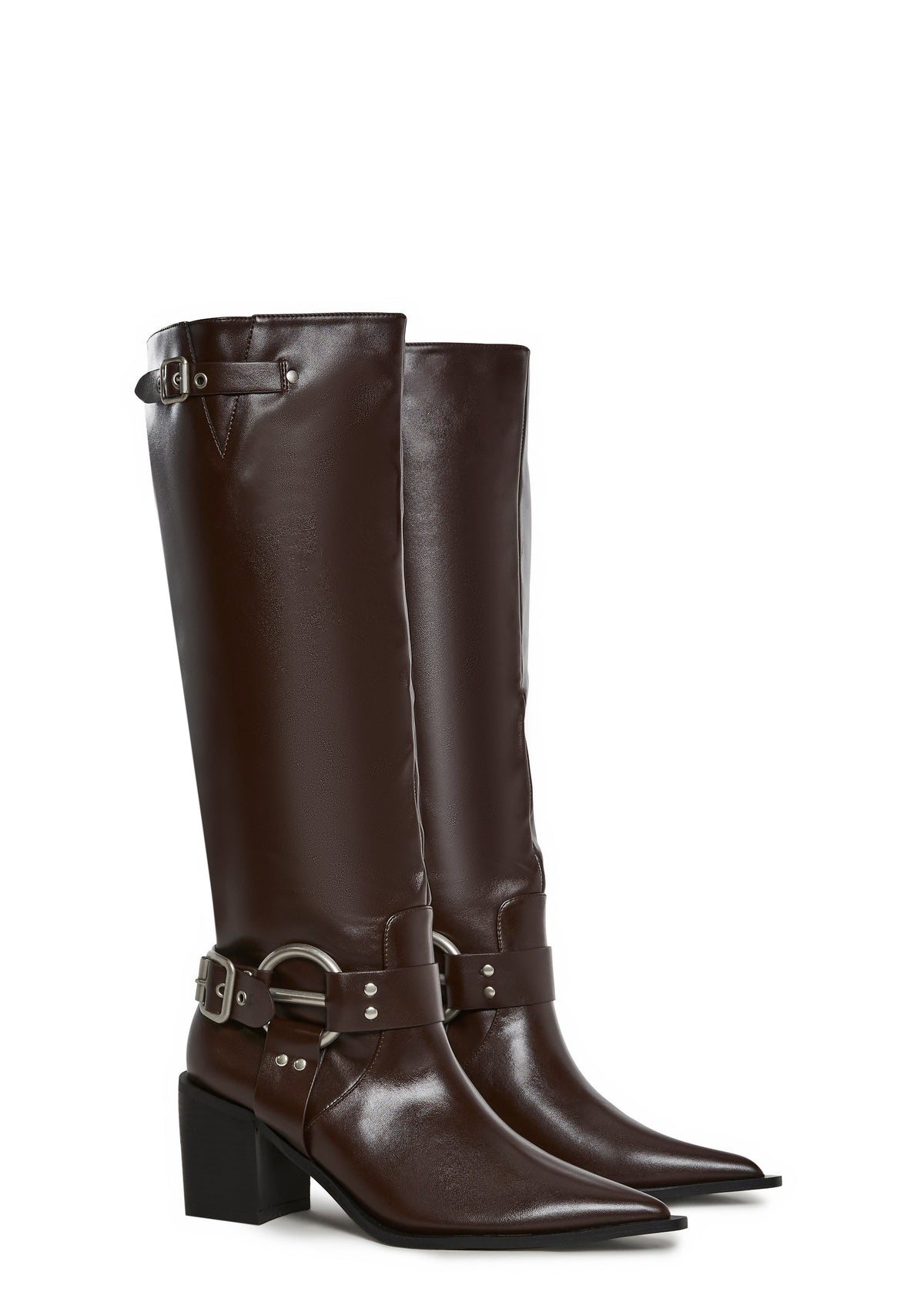 West End Buckle Boots - Brown