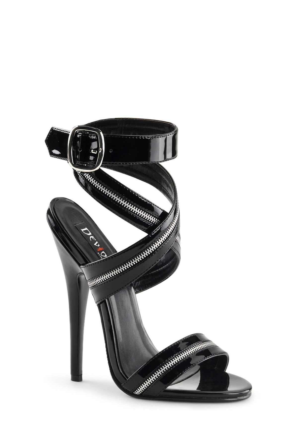 Domina-119 T-Strap Sandals-Black