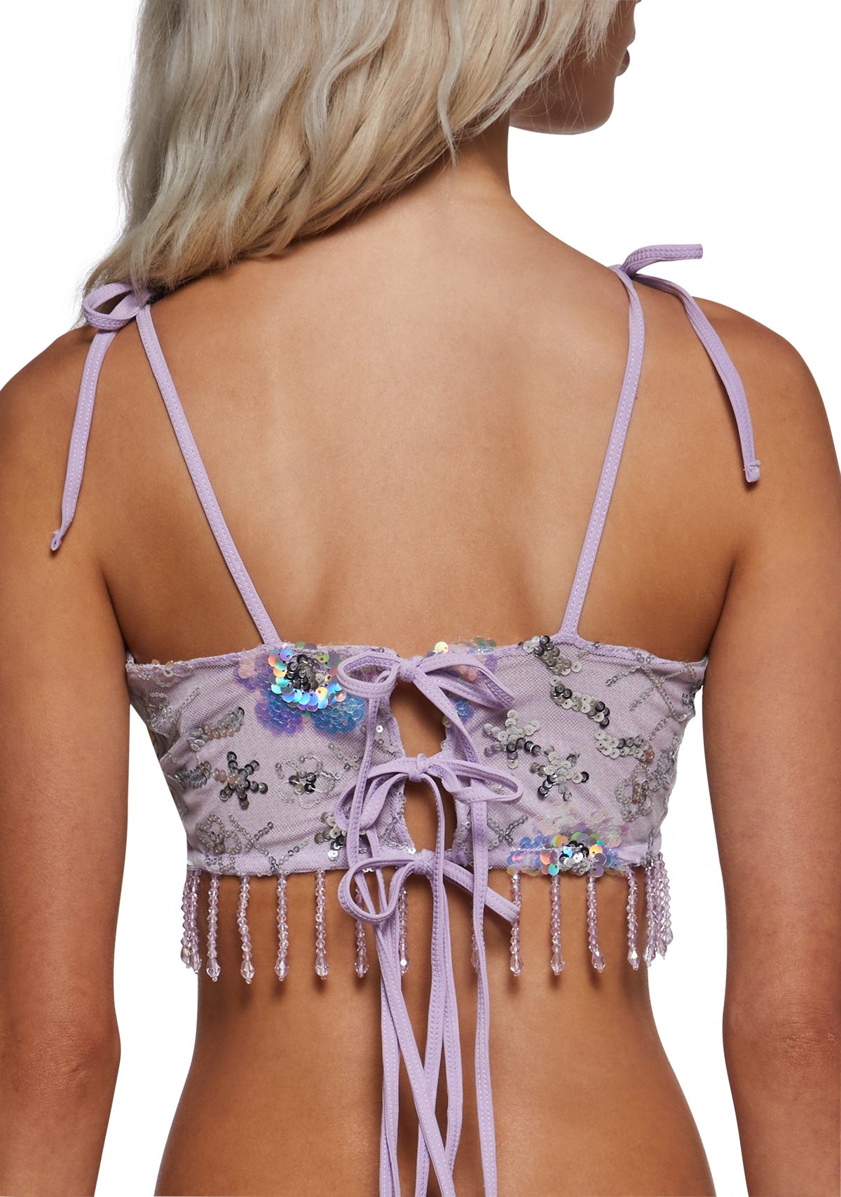 Fluorescent Eden Crop Tank - Purple