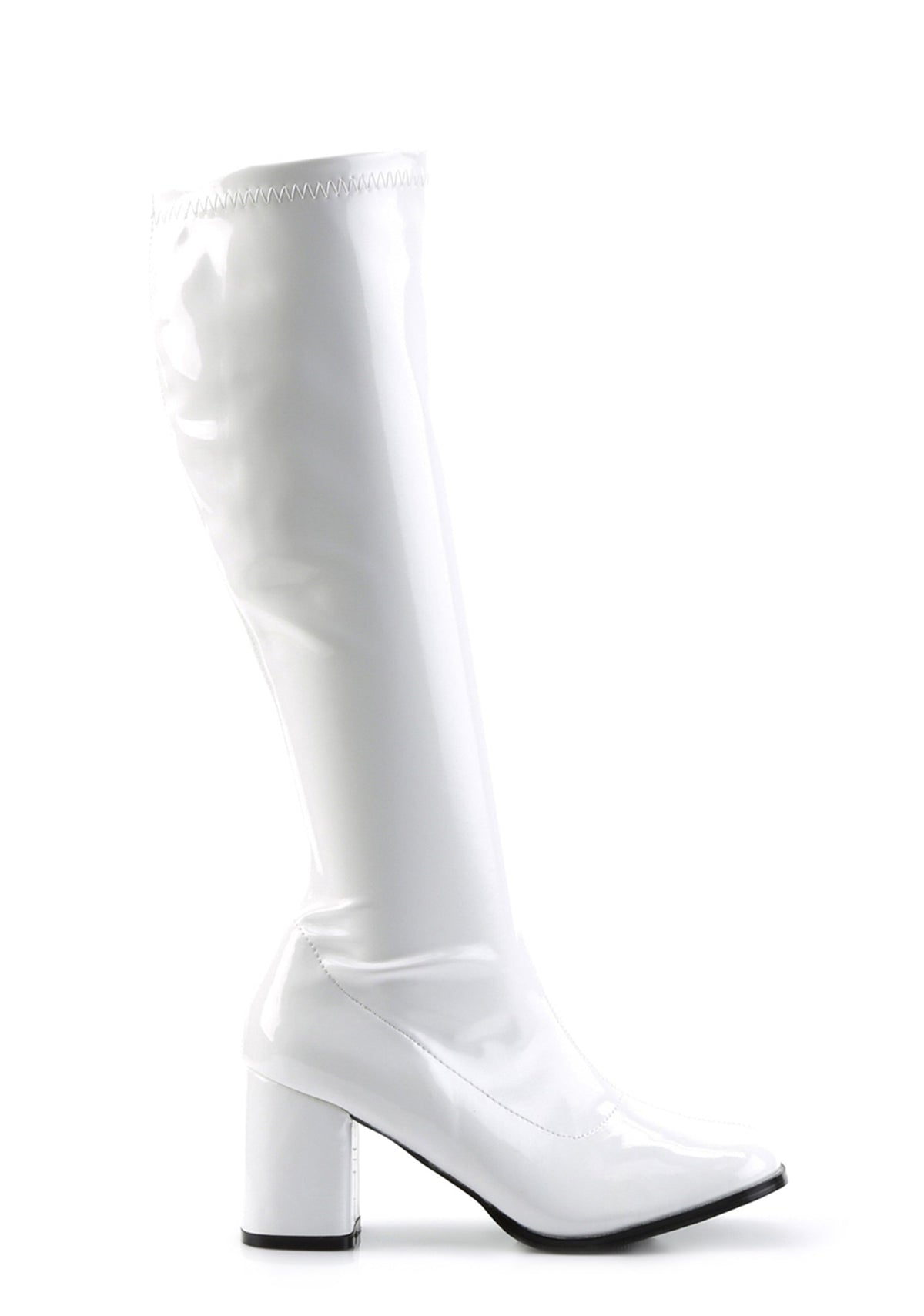 Gogo 300 Knee High Boots - White