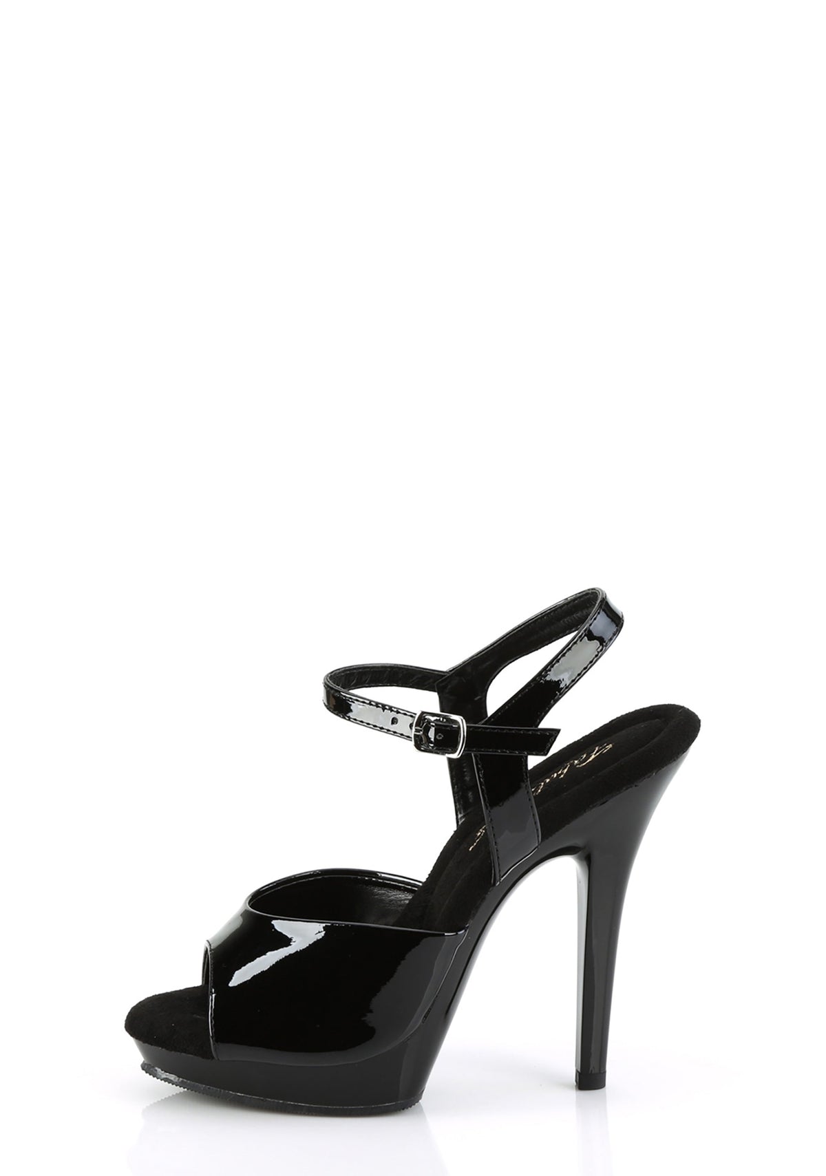 LIP-109 Platform Ankle Strap Sandals-Black