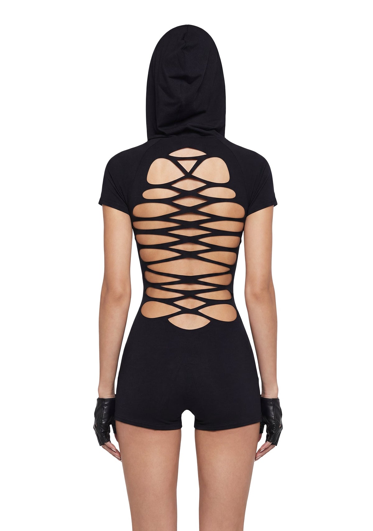 Neo Cut Out Hooded Romper