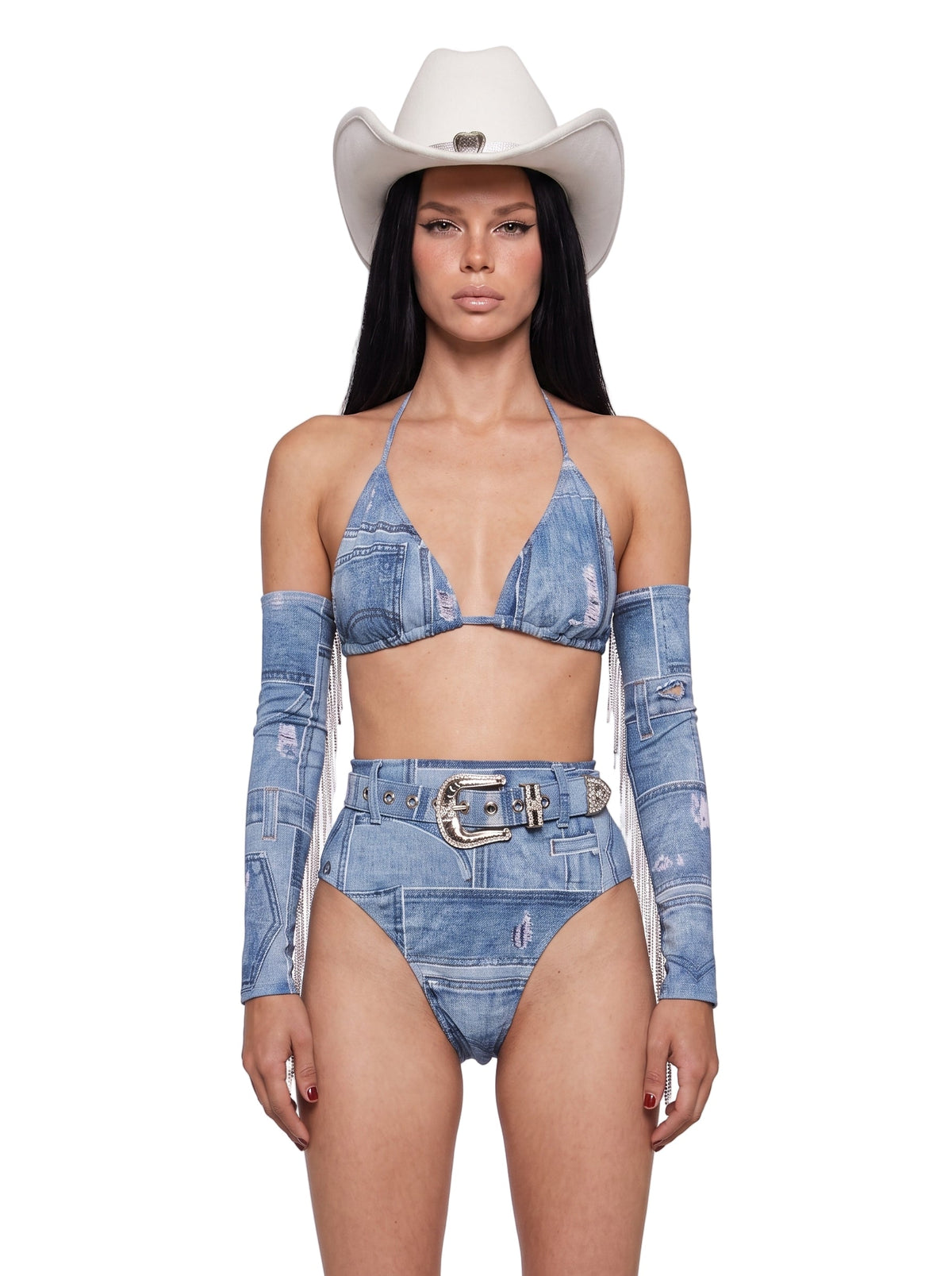 Denim Wrangler Cowgirl Costume