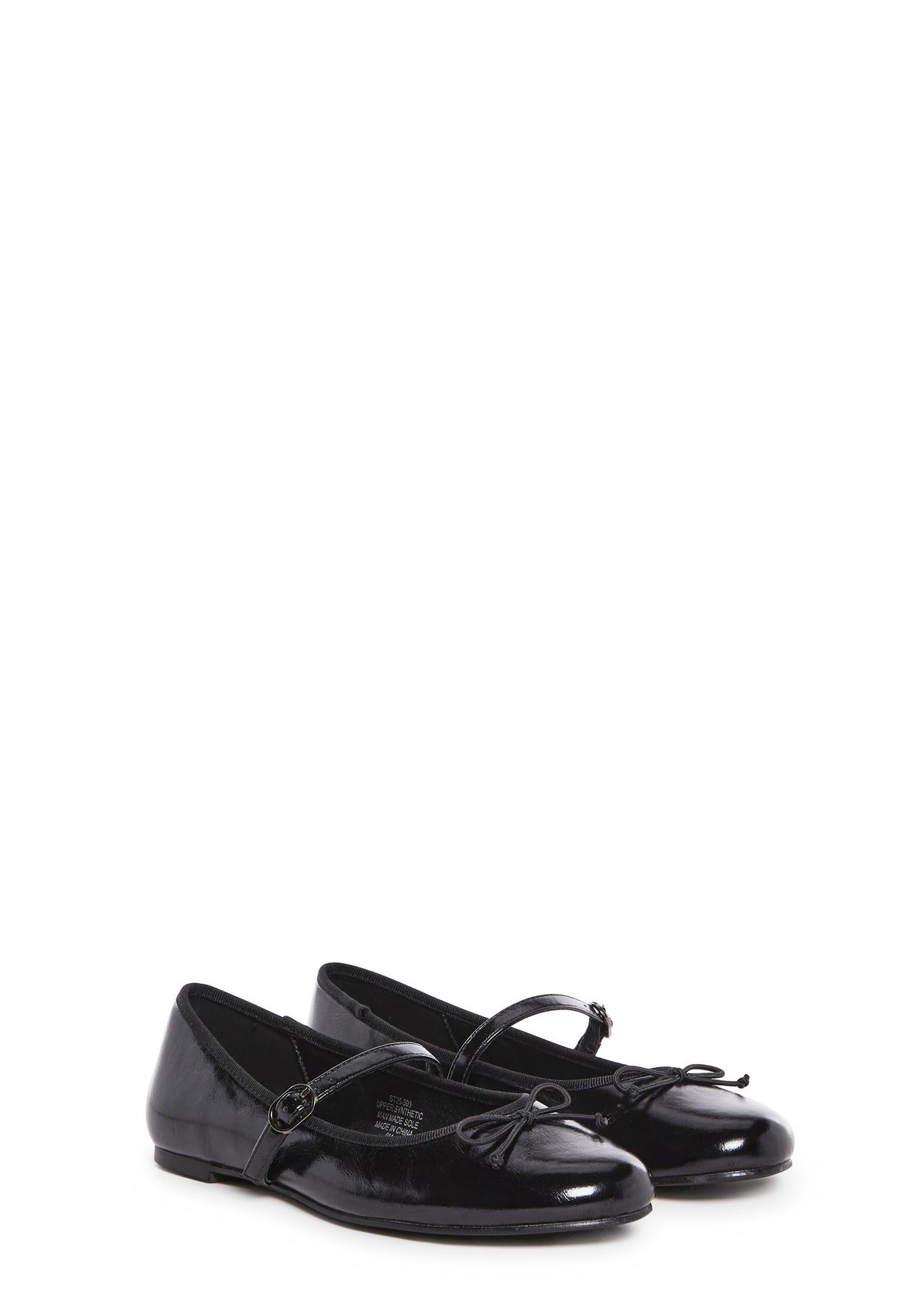 Woven Love Ballet Flats - Black