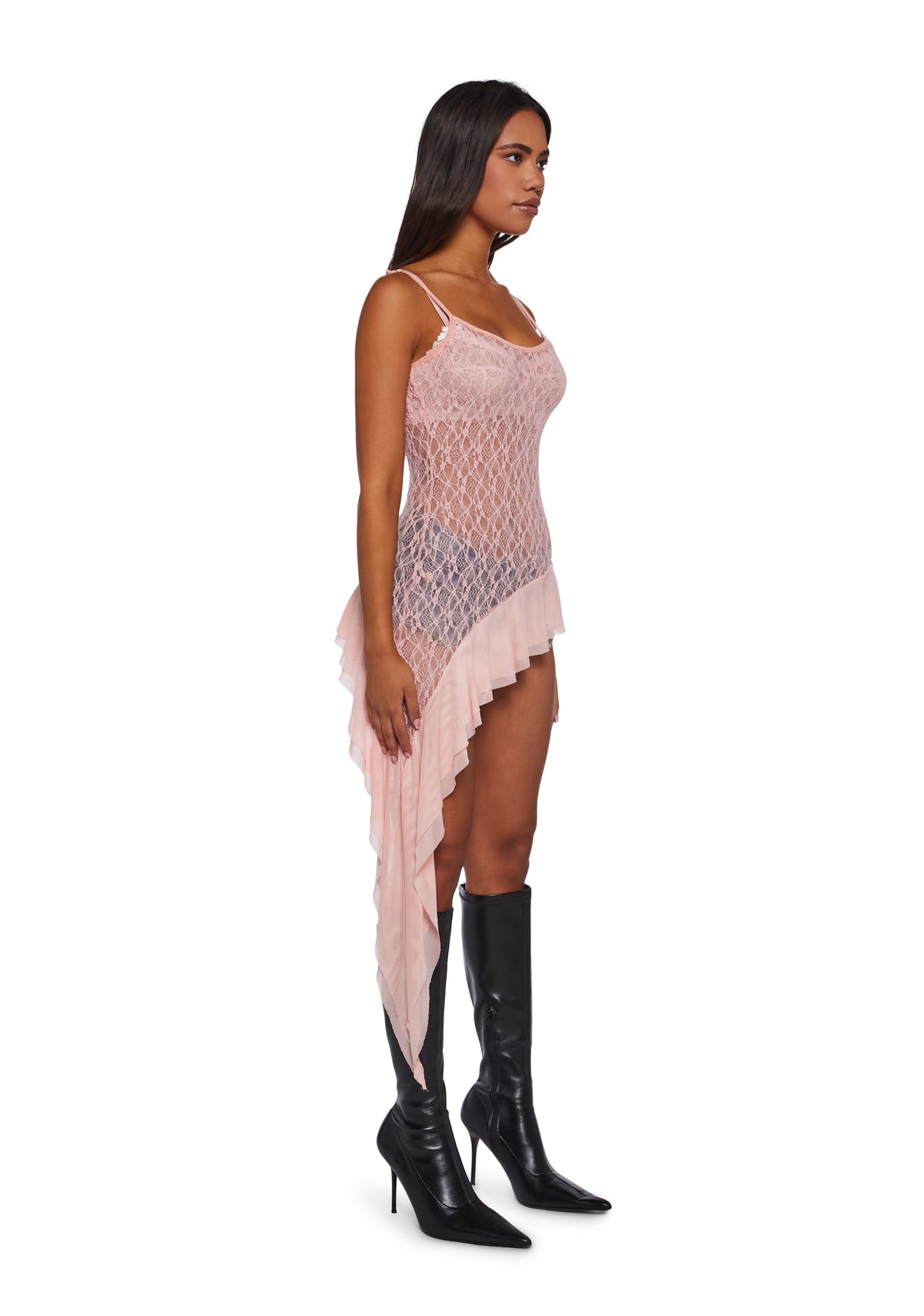 Sea Maiden Asymmetrical Top - Pink