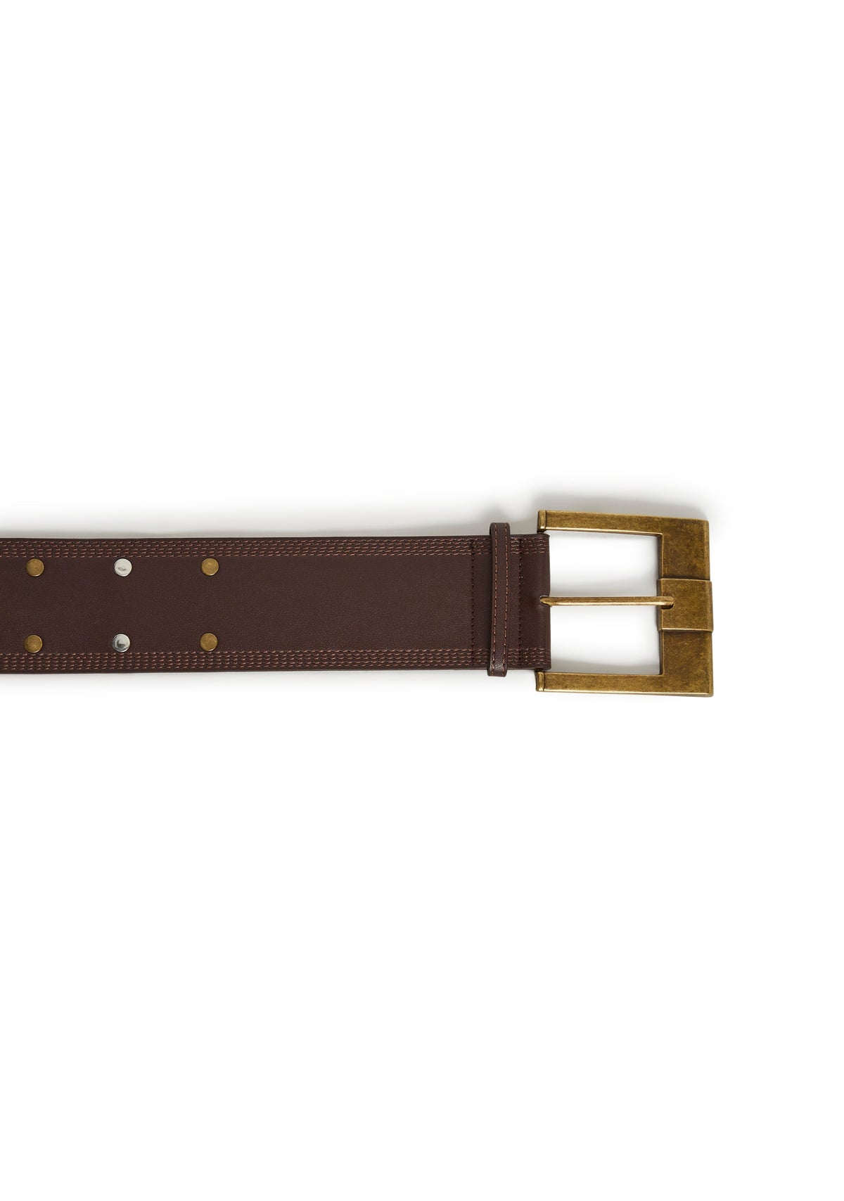 Mix Metal Studded Wide Belt