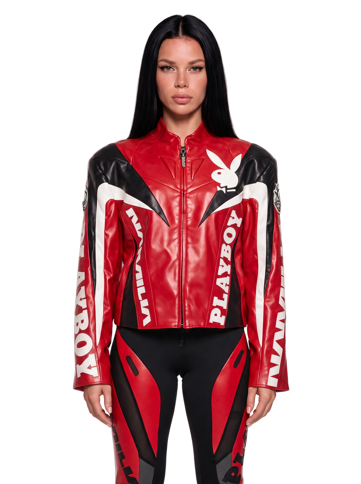 Playboy Moto Jacket - Red