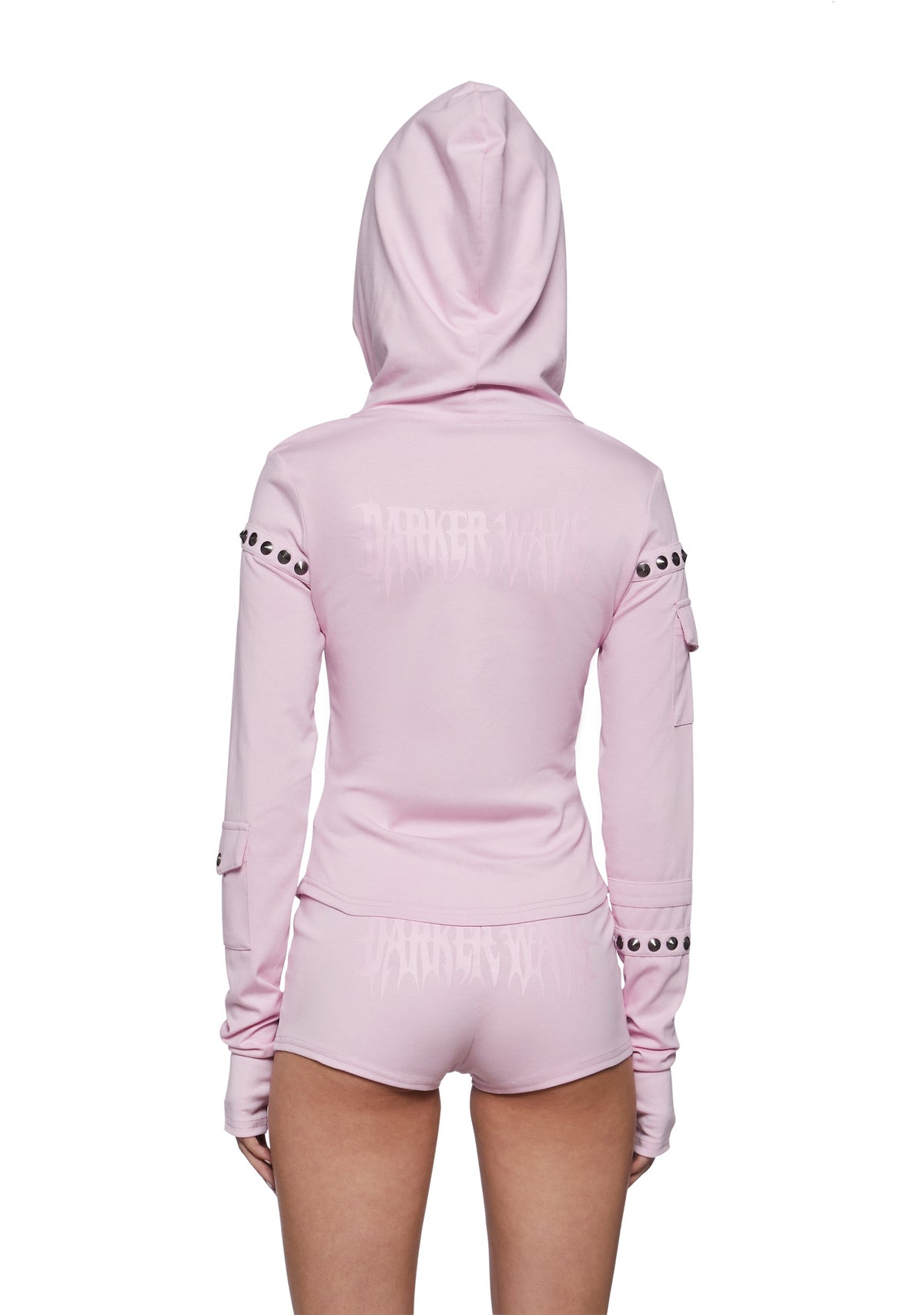 Ego Fitted Corset Sweater With Hardware - Pink