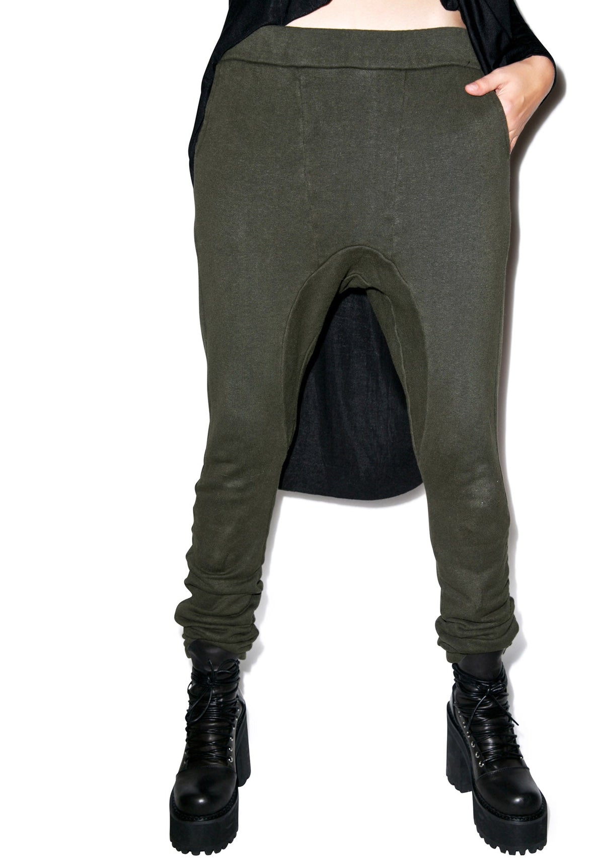 Hammer Time Drop Crotch Pants - Off White