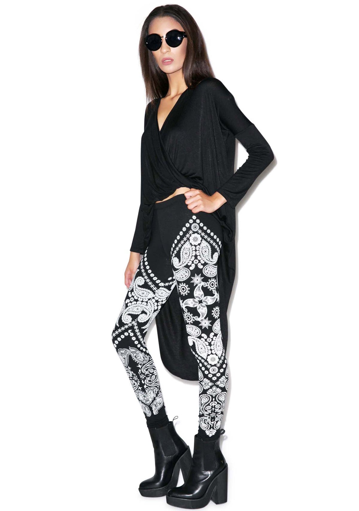 Oakland High Waist Leggings - Dark Blue