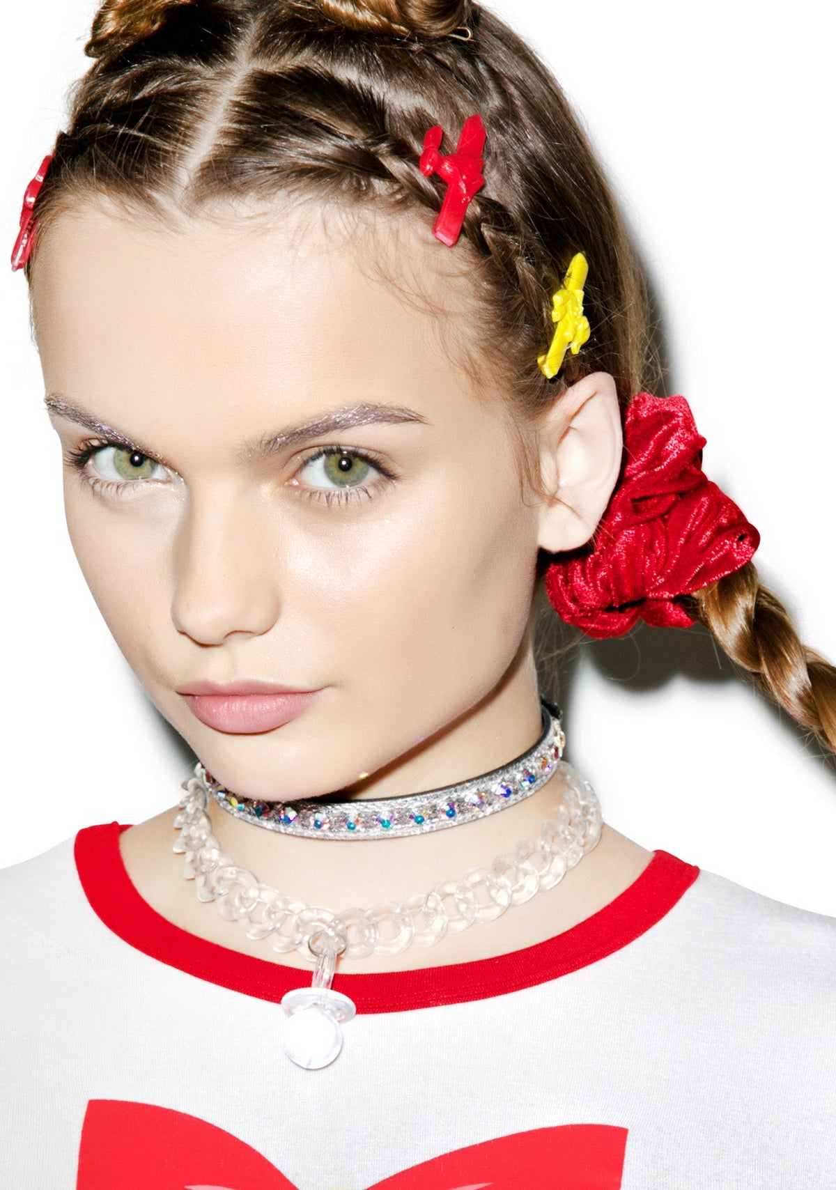 Velvet Barbae Bitch Scrunchie - Dark Purple