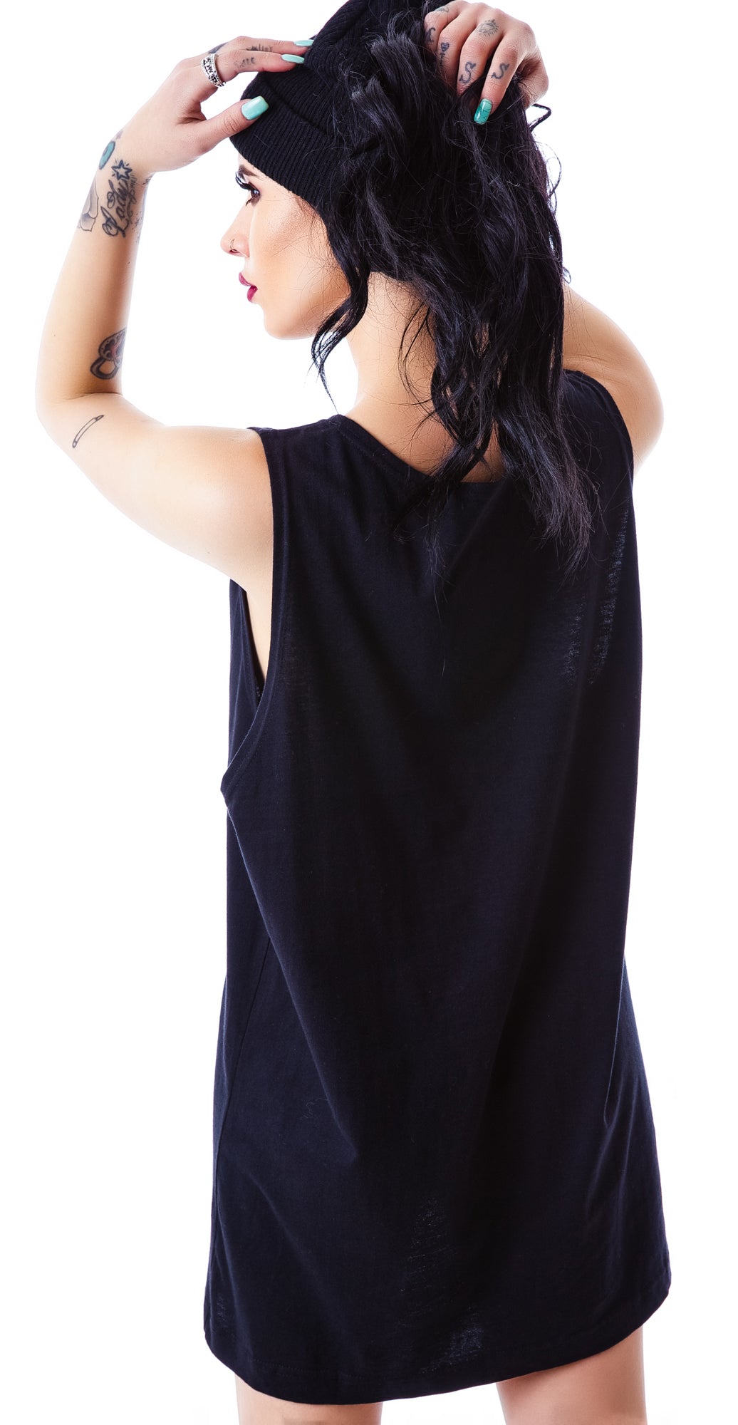 x BOY London Boy Cross Oversized Tank - Black