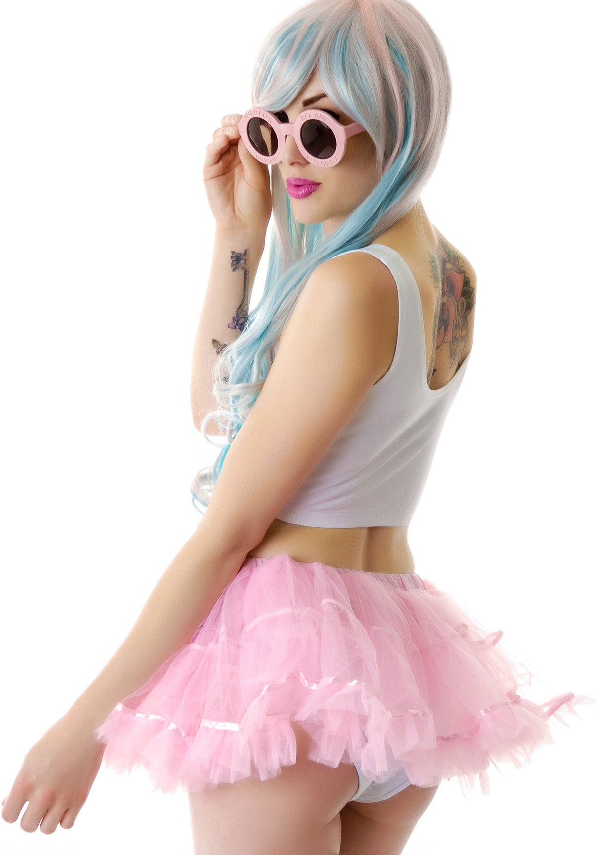 Ruffle Pride Petticoat Skirt - Pink