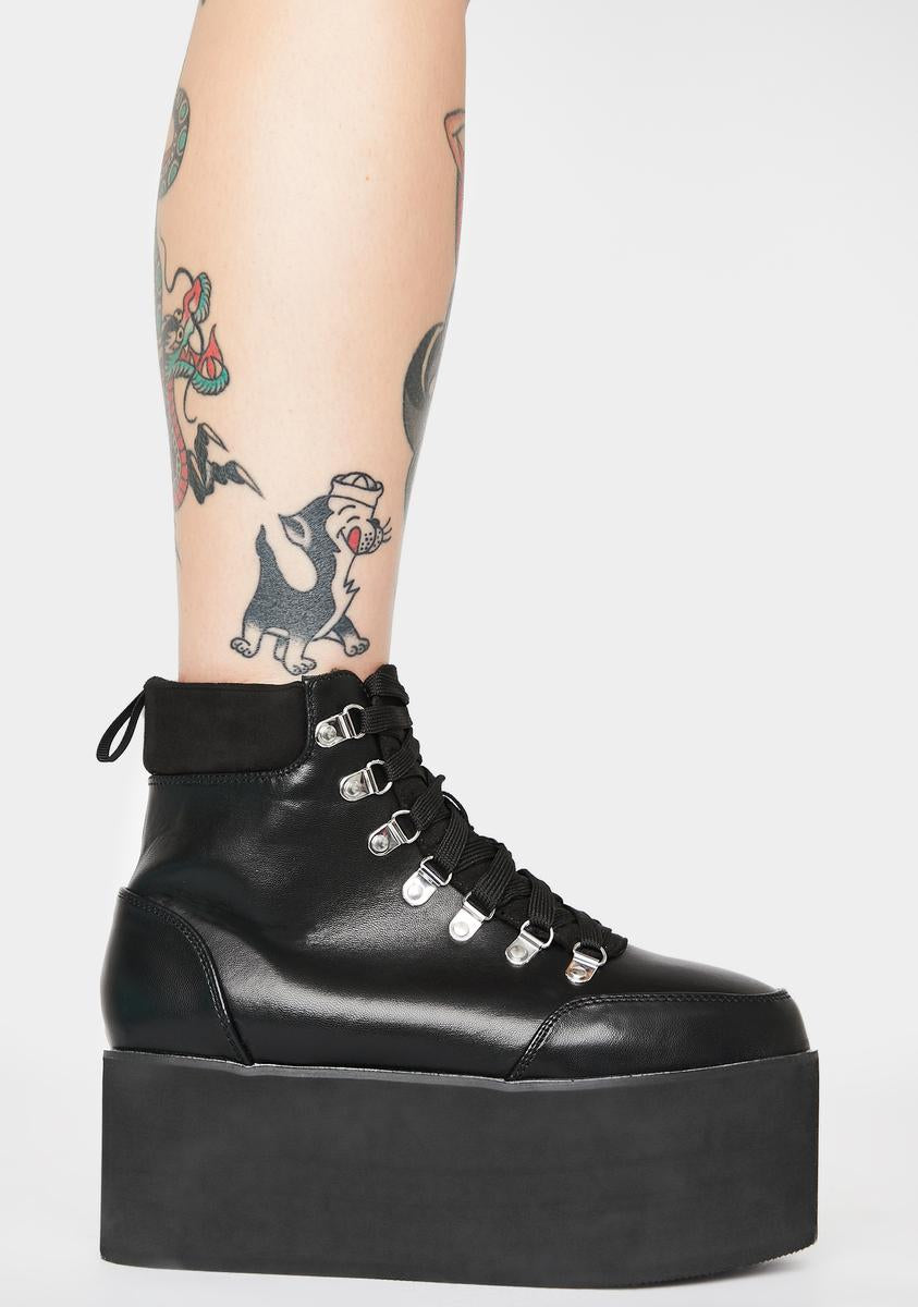 Lunar All Time High Platform Boots - Black