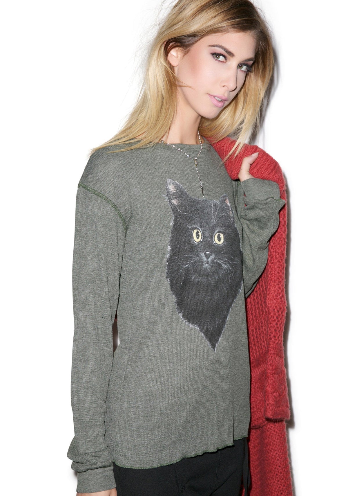 Lucky Fuzzy Cat Chalet Thermal - Dark Green
