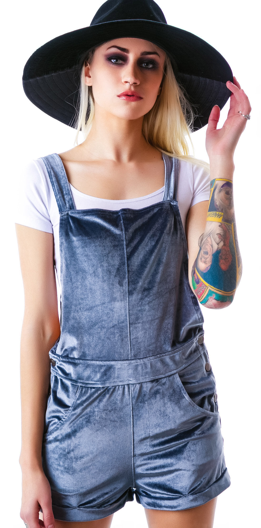 TroubleMaker Playsuit - Dark Gray
