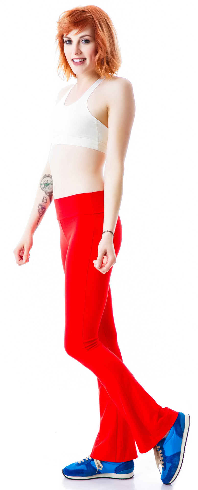 Not There Yoga Pant - Red