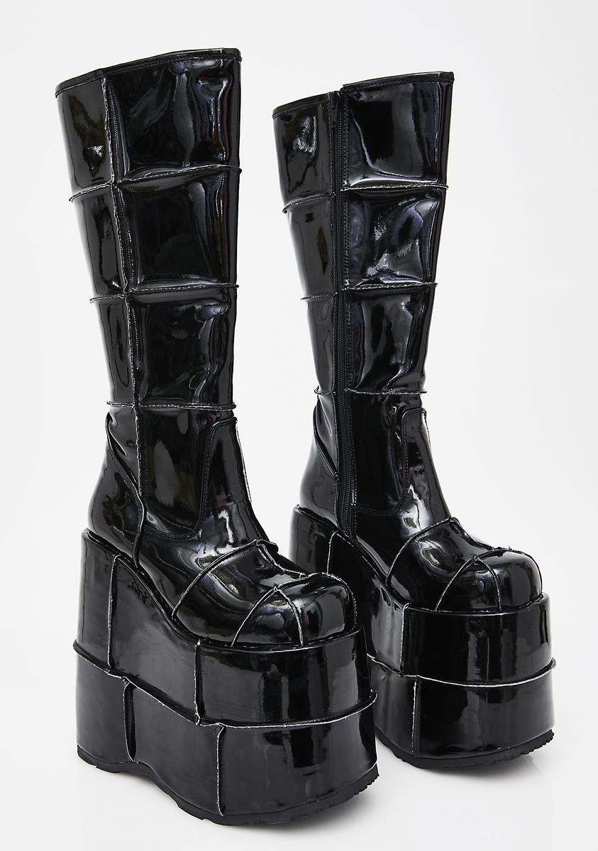 Stack-301 Unisex Platform Knee High Boots