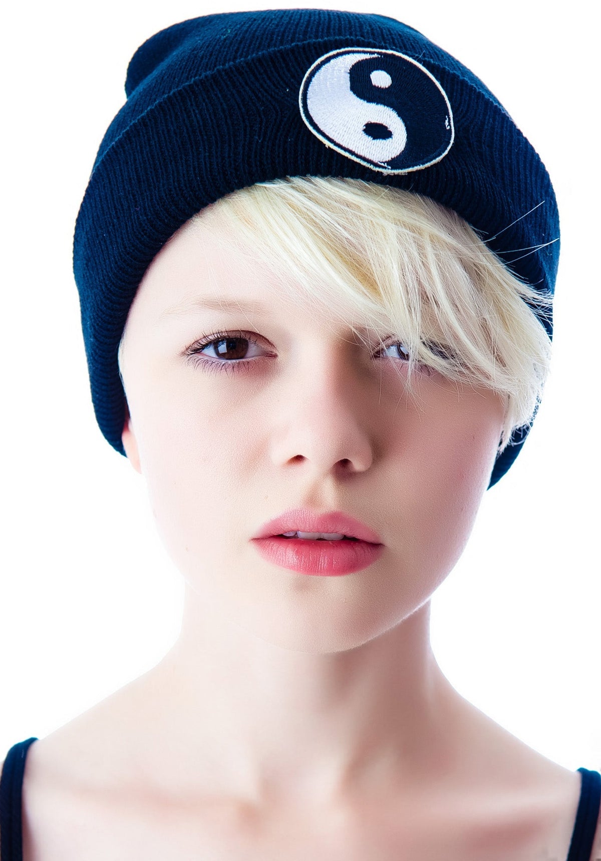 Yin Yang Beanie - Blue