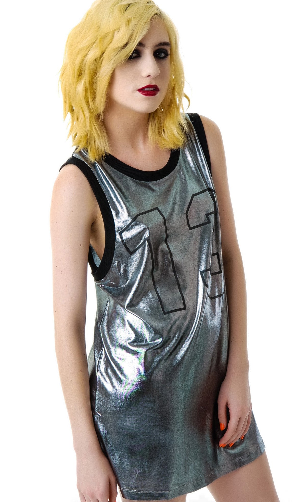 Unlucky 13 Jersey Tank - Silver