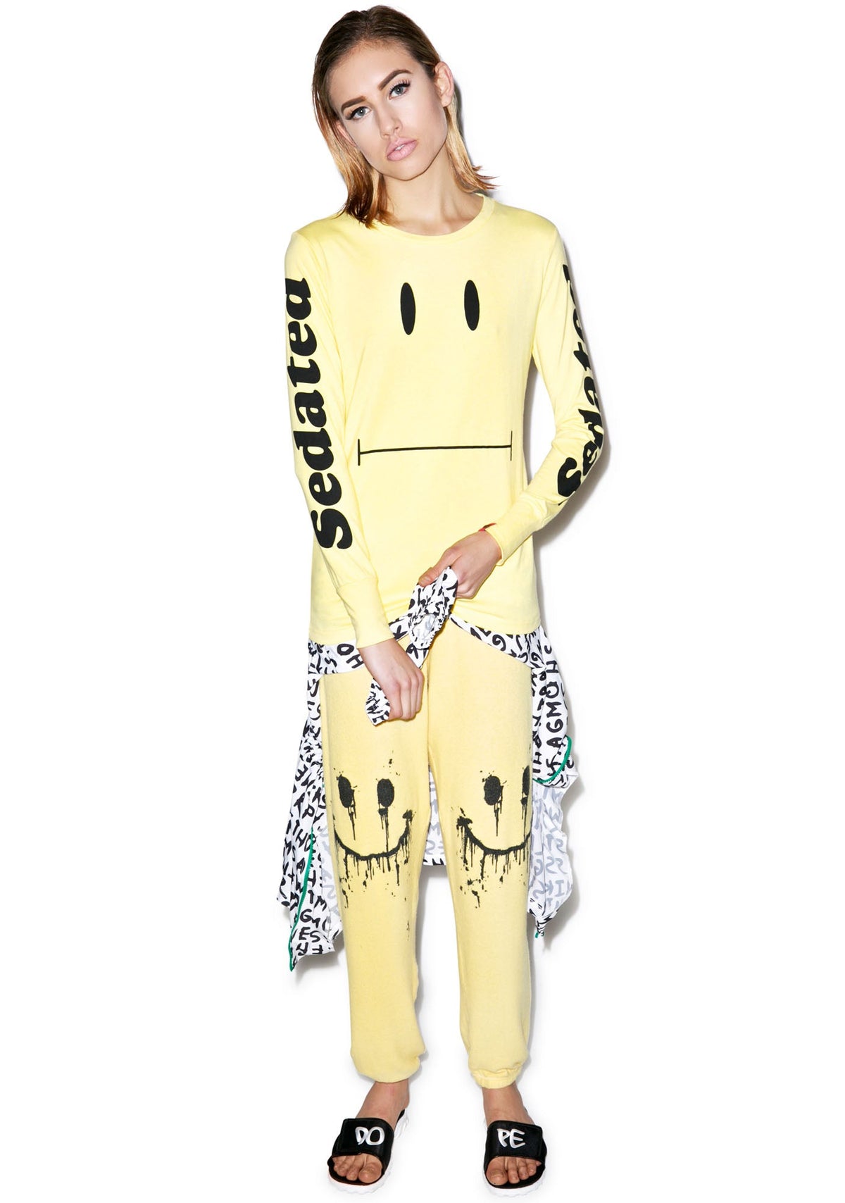 Sedated Long Sleeve Tee - Yellow