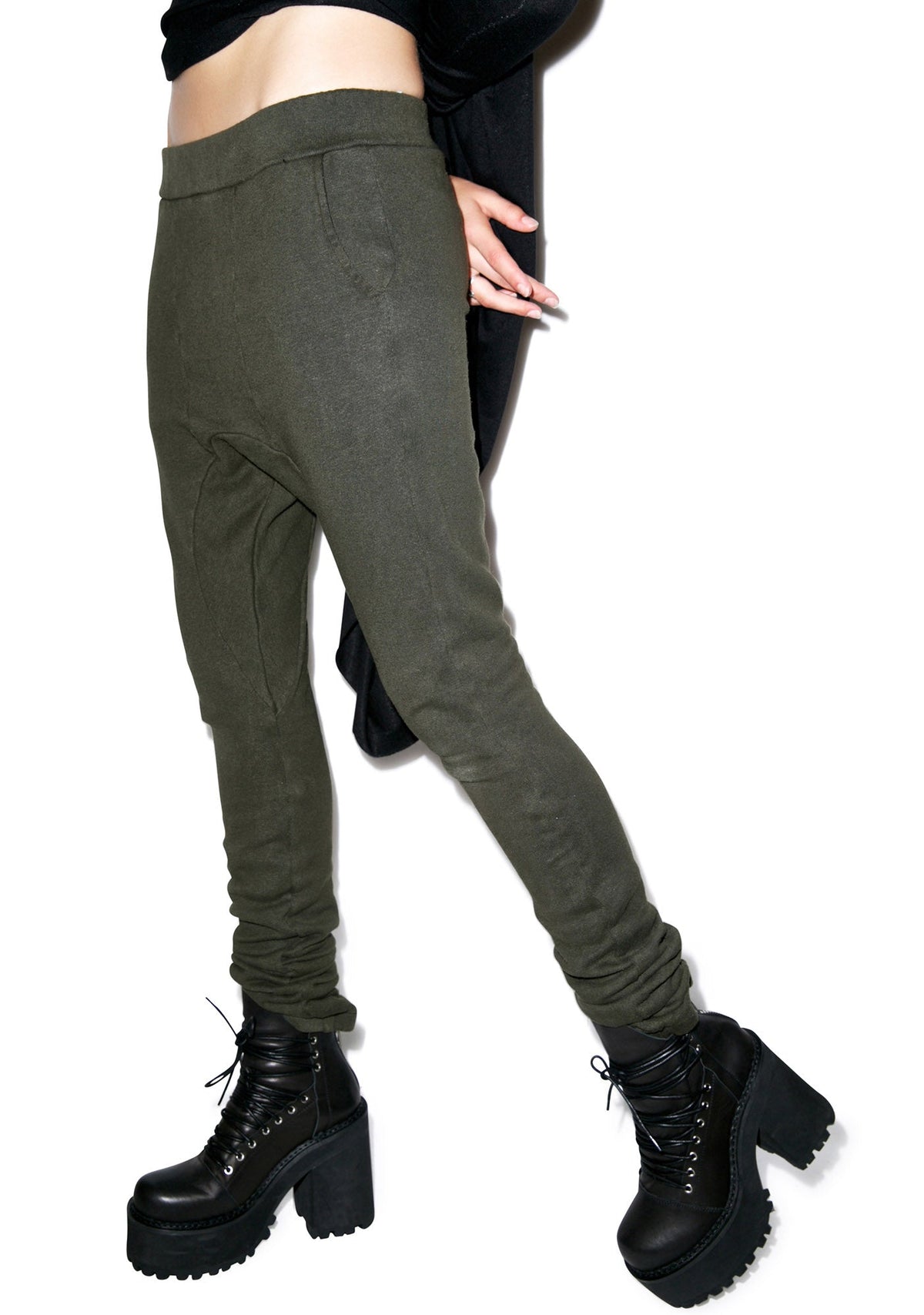 Hammer Time Drop Crotch Pants - Dark Gray