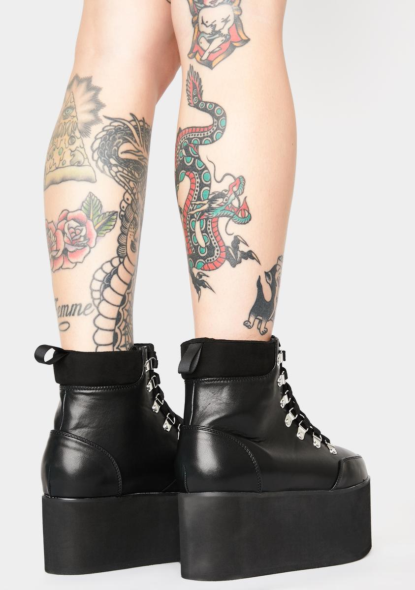 Lunar All Time High Platform Boots - Black