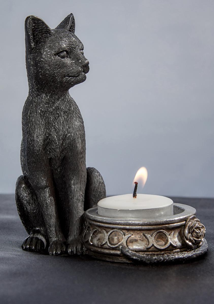Black Cat Tea Light