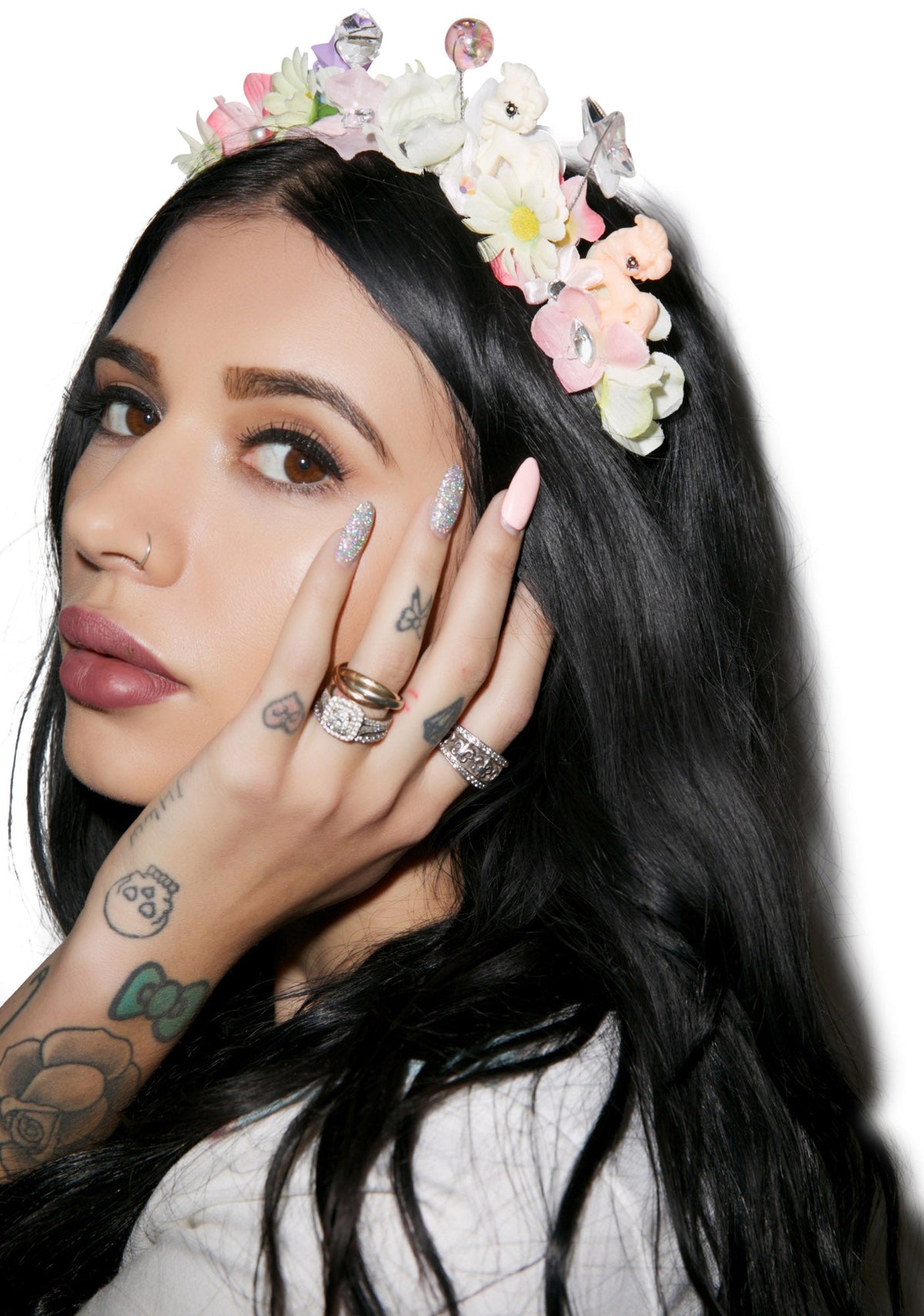 Flower Bomb Headband - Orange