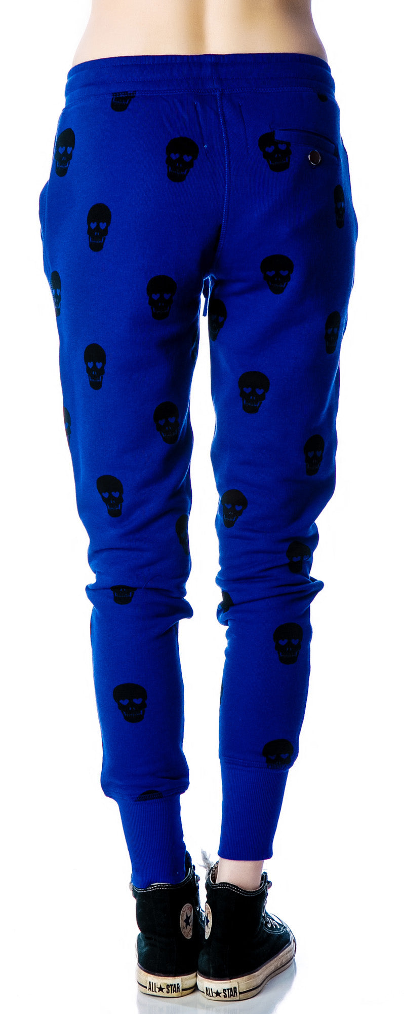 Skull Sweatpants - Blue