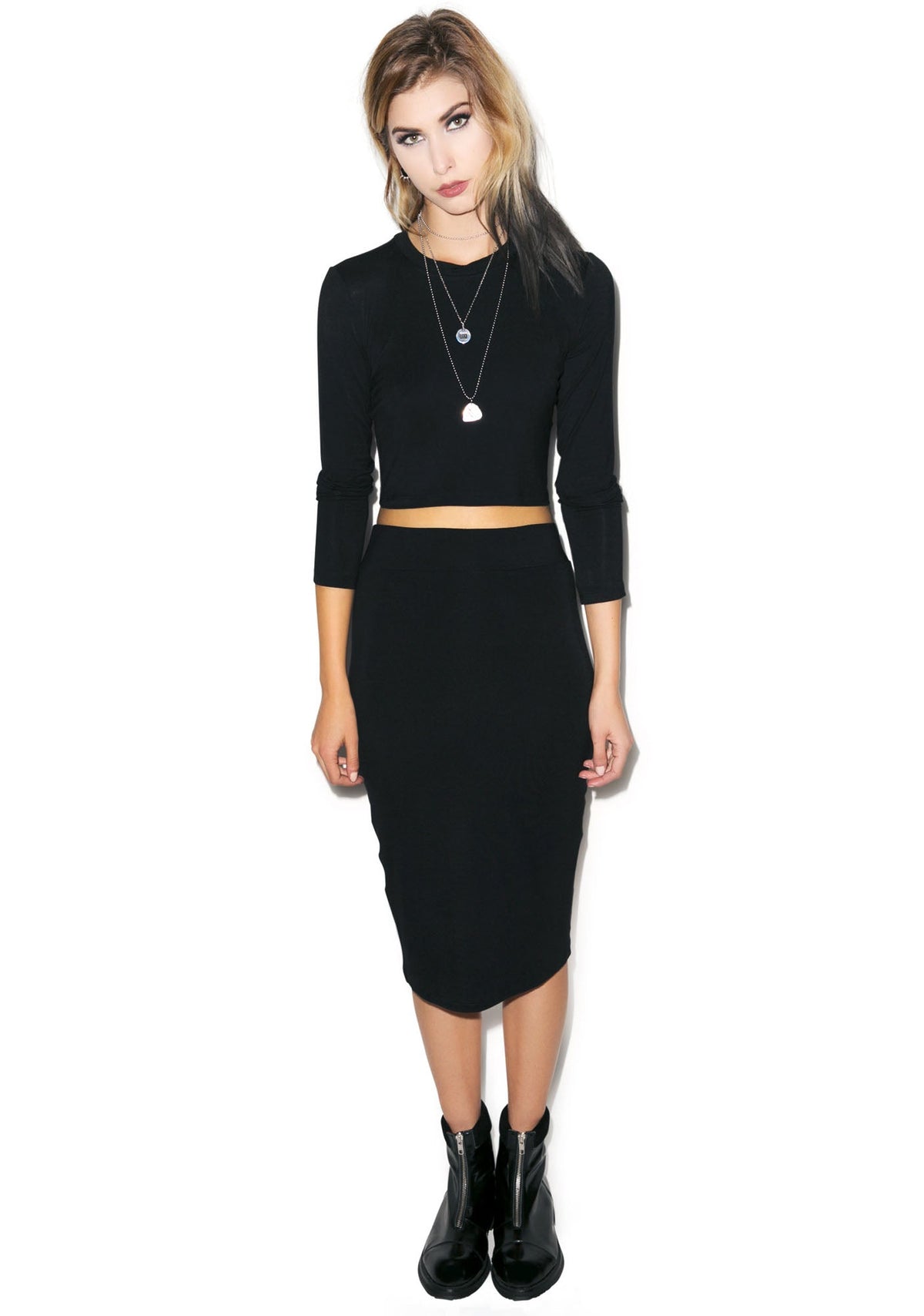 Dat Pencil Skirt - Dark Purple