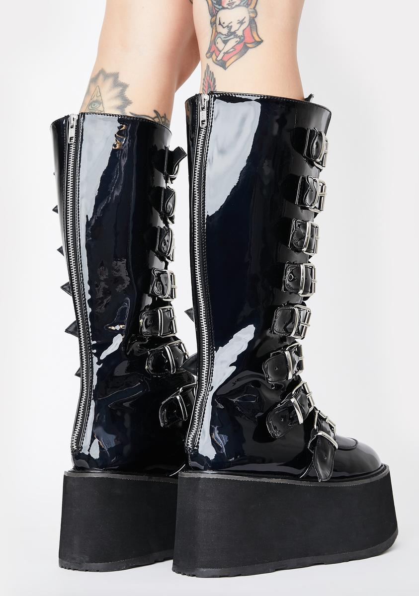 Damned-318 Platform Knee High Boots