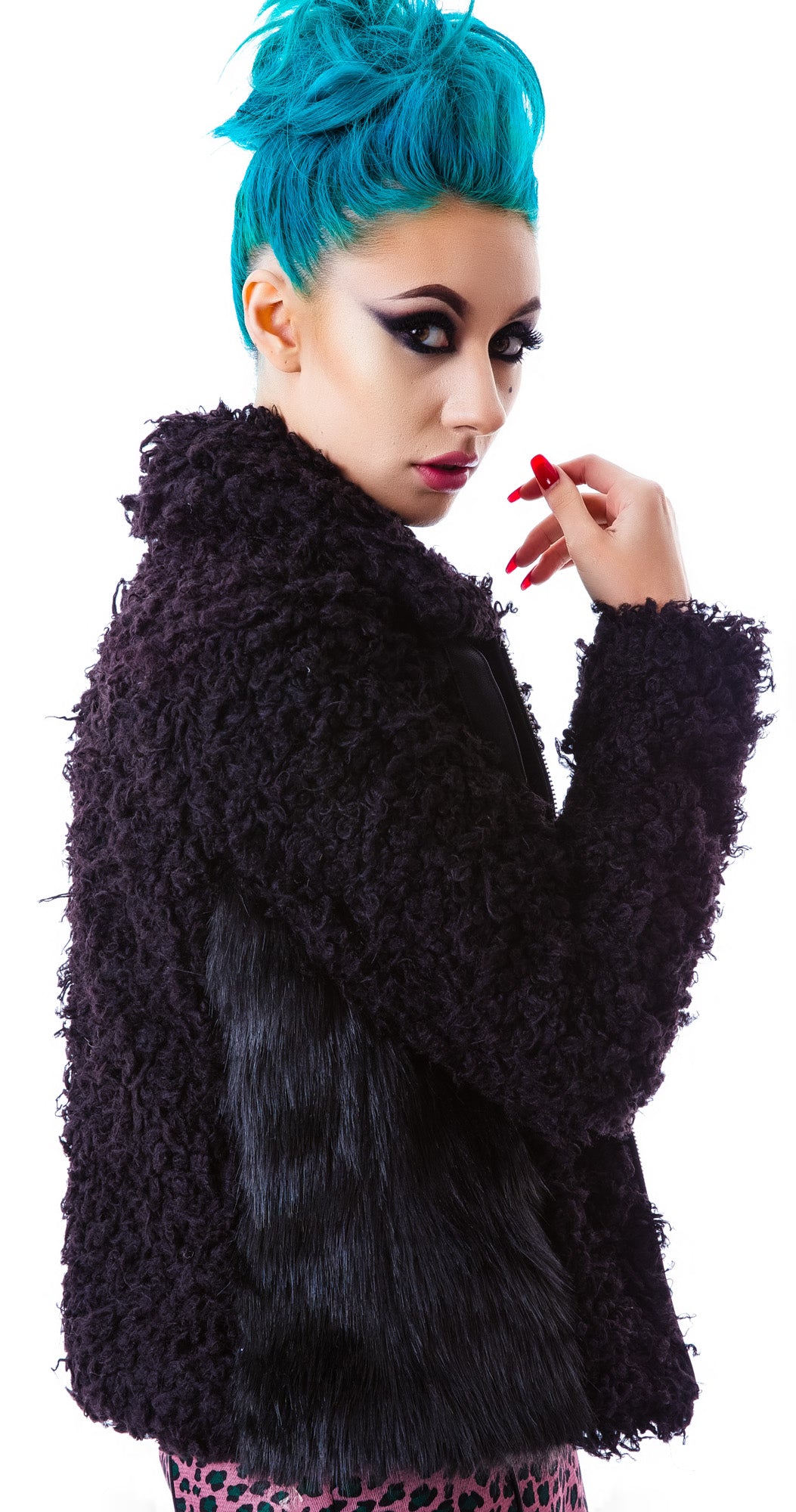 The Teddy Faux Fur Jacket - Black