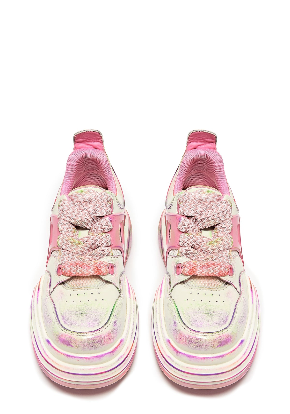 Kaleidoscopic Platform Trainers - Rainbow